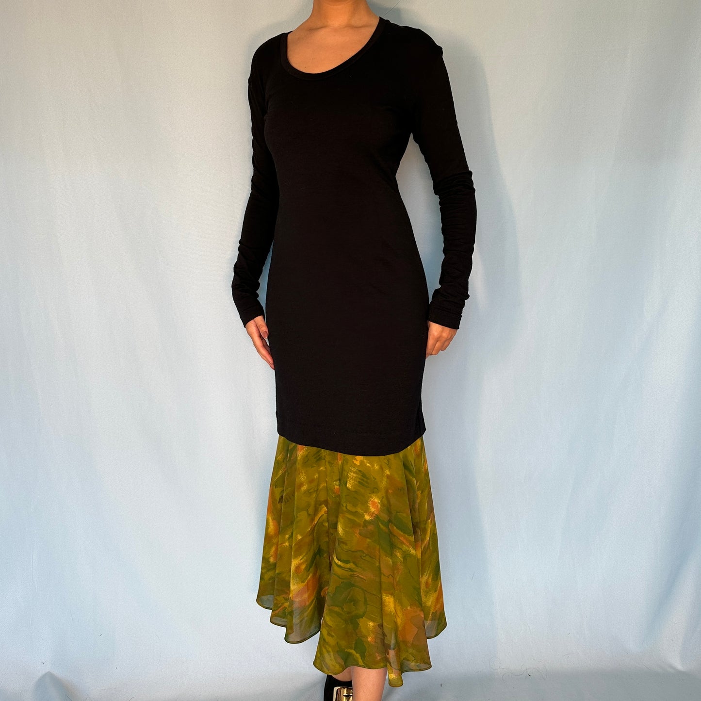 Dolce & Gabbana Chiffon Hem Dress