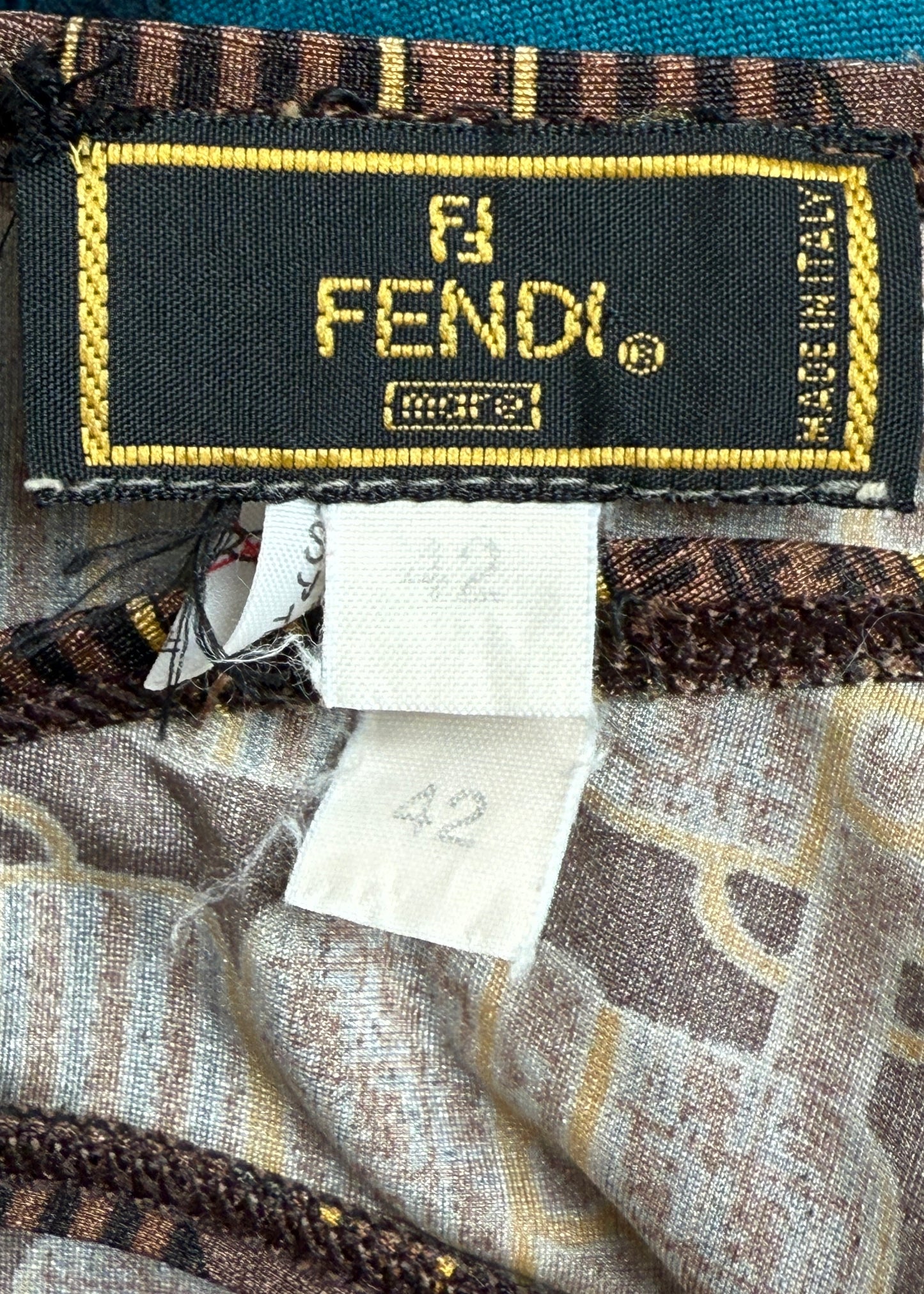 Fendi Bag Print Halter Bikini Set