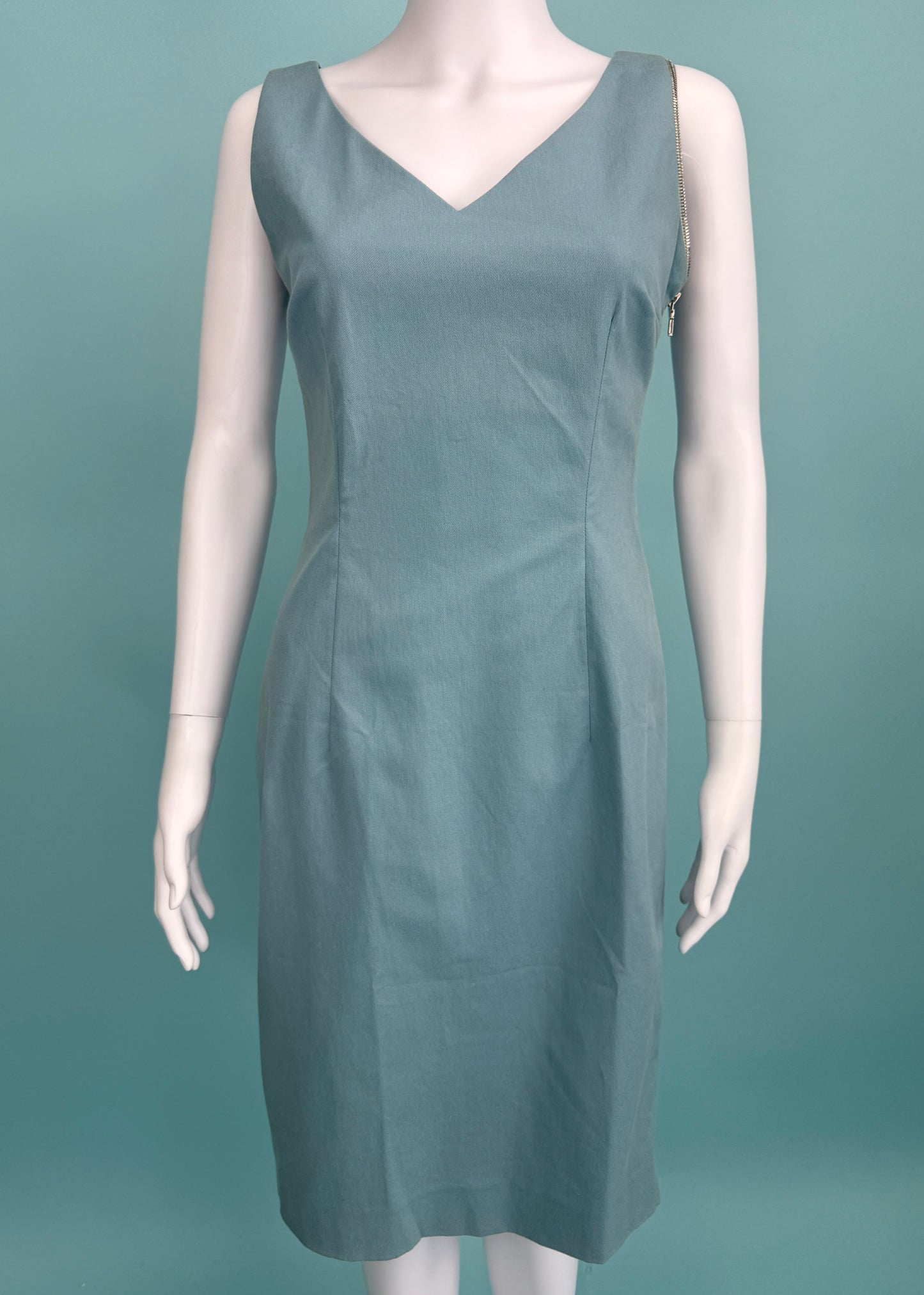 Dior Spring 2001 D Zipper Blue Dress