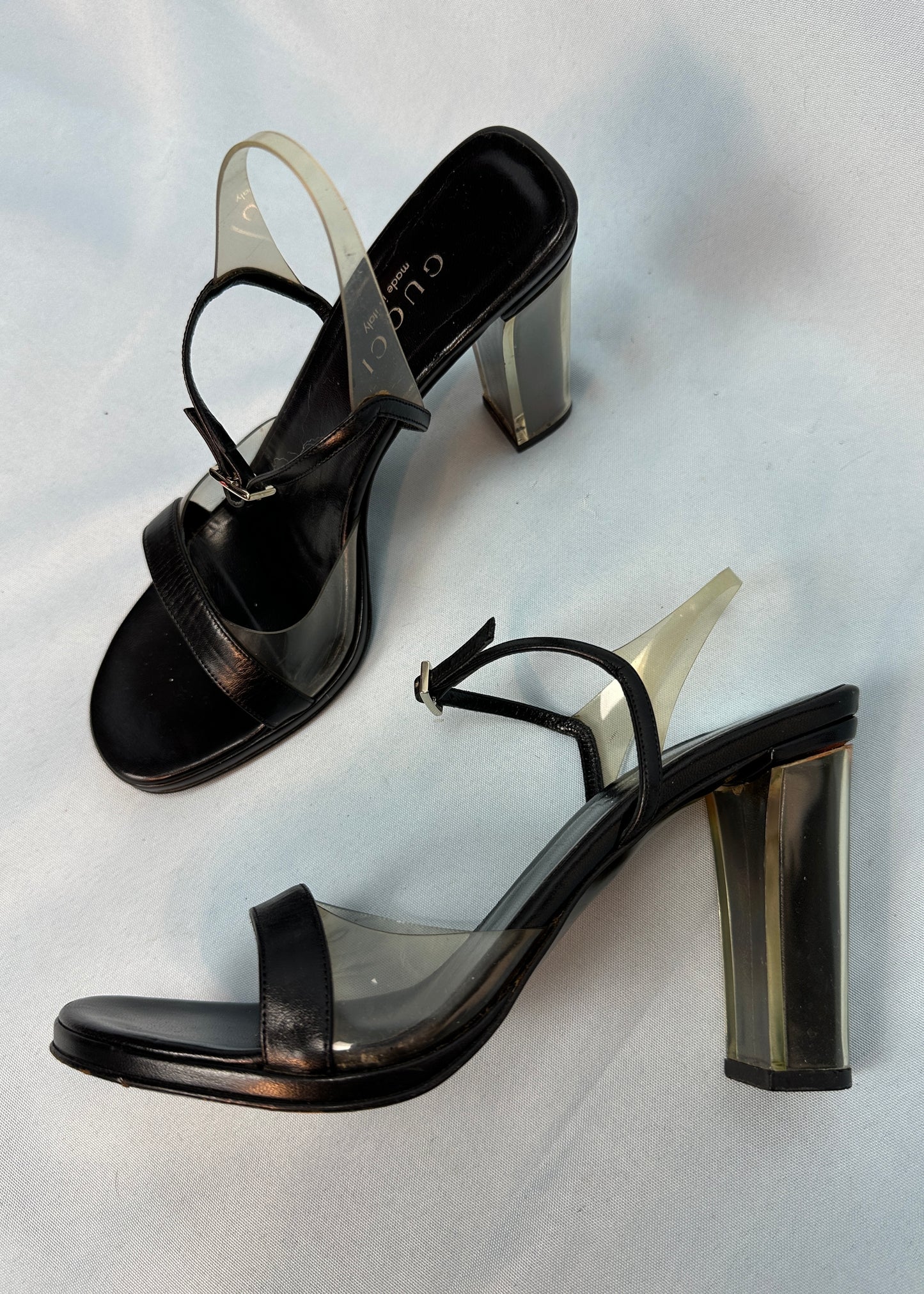 Gucci by Tom Ford Black Perspex Heels