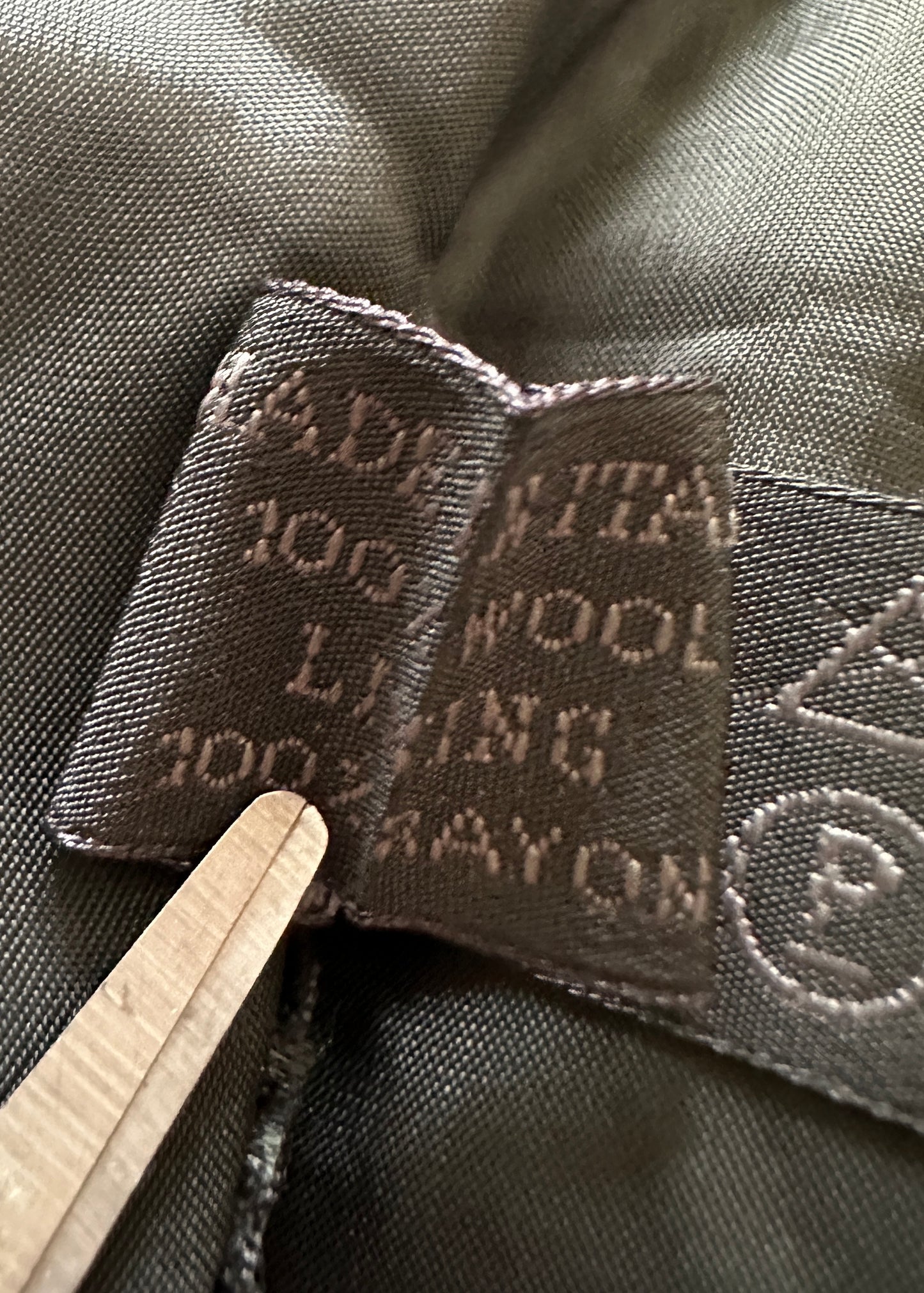 Prada Grey Padded Wool Skirt & Top Set