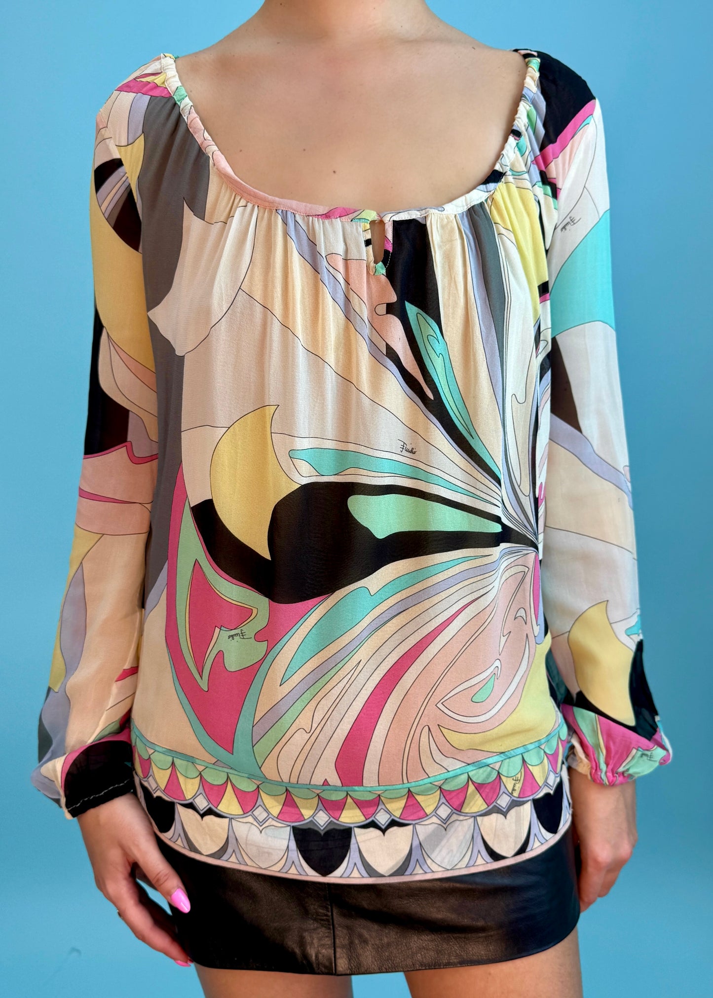 Emilio Pucci Spring 2008 Silk Chiffon Blouse