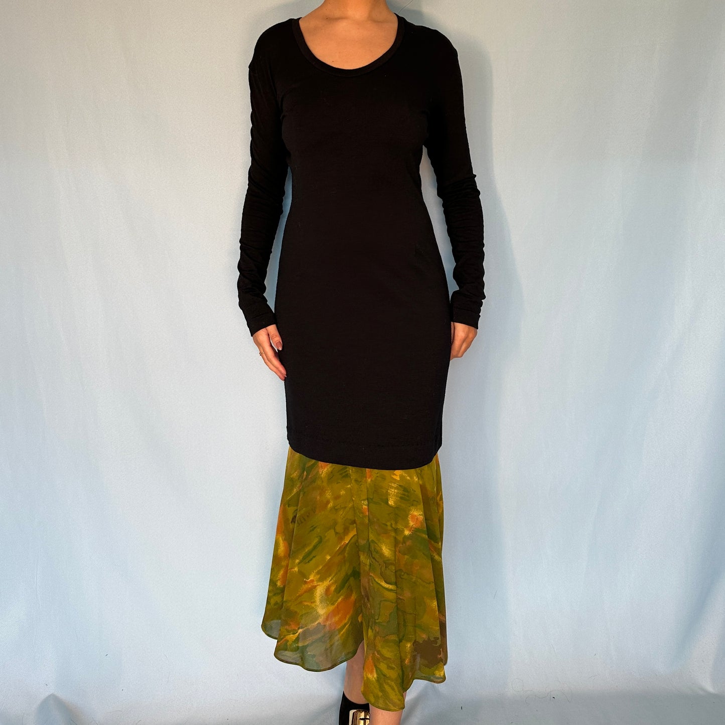 Dolce & Gabbana Chiffon Hem Dress