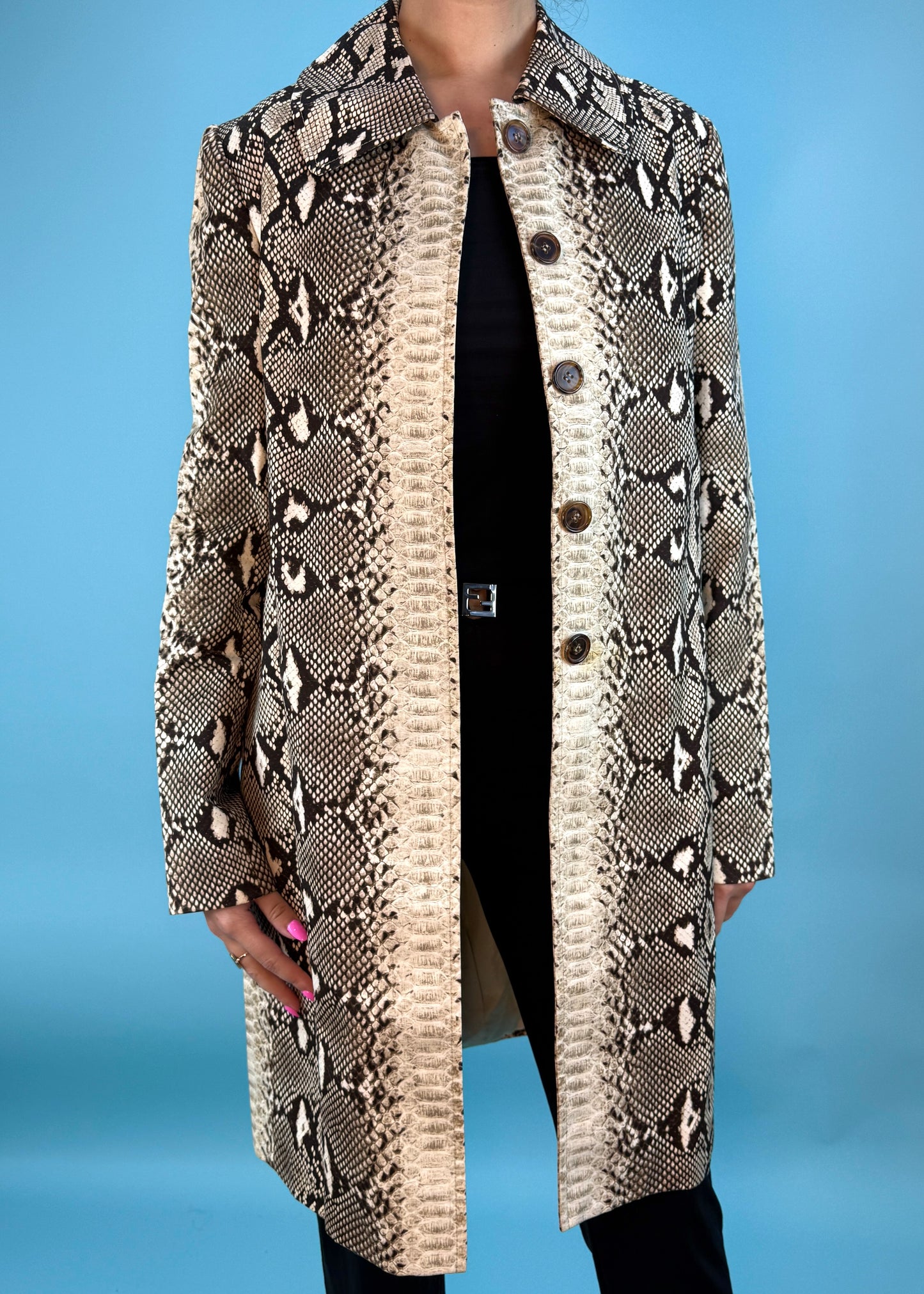 Chloé Fall 2011 Runway Python Print Cotton Jacket