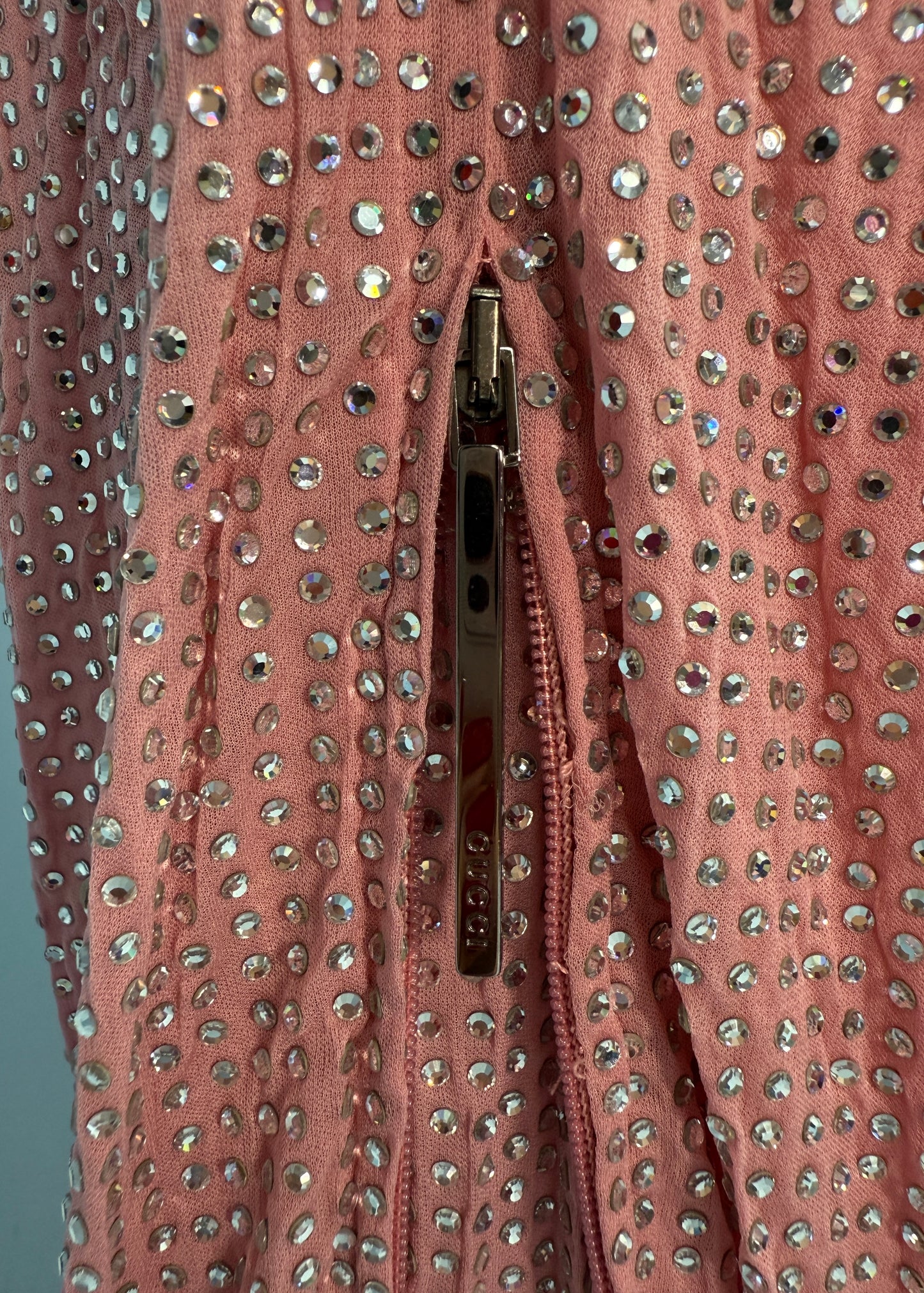 Gucci Spring 2000 Runway Pink Swarovski Crystal Embellished Pants