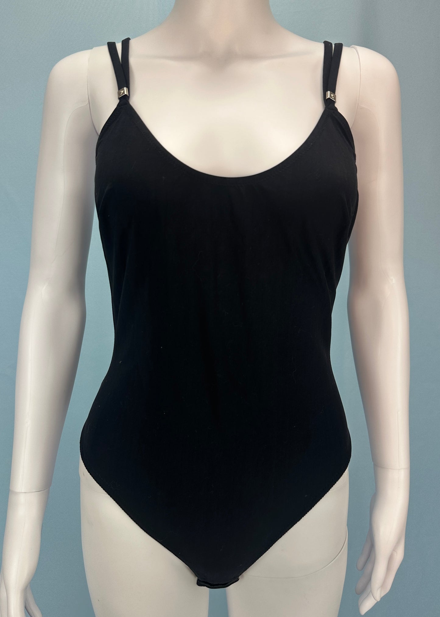 Versace Black Medusa Strap Bodysuit