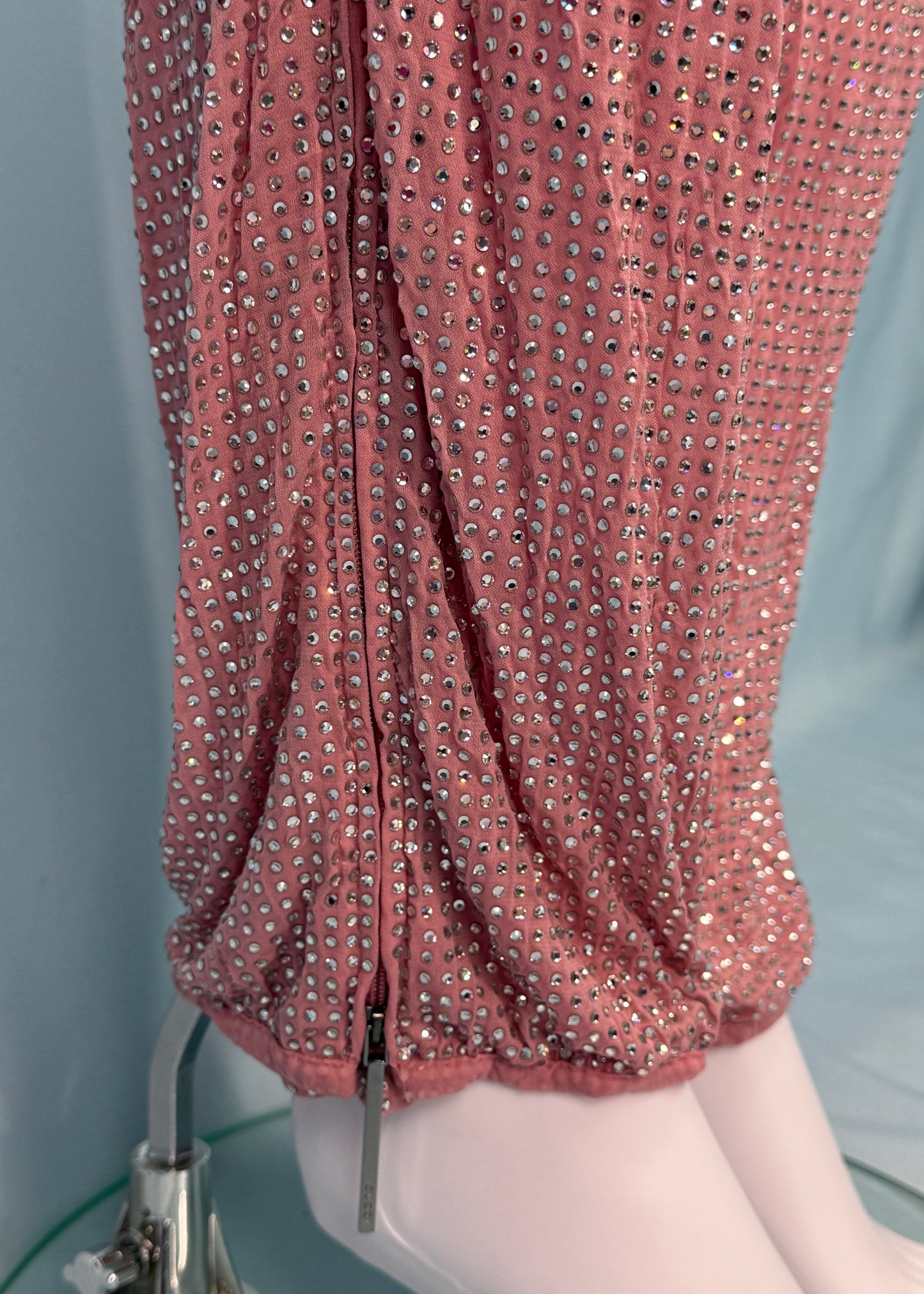 Gucci Spring 2000 Runway Pink Swarovski Crystal Embellished Pants