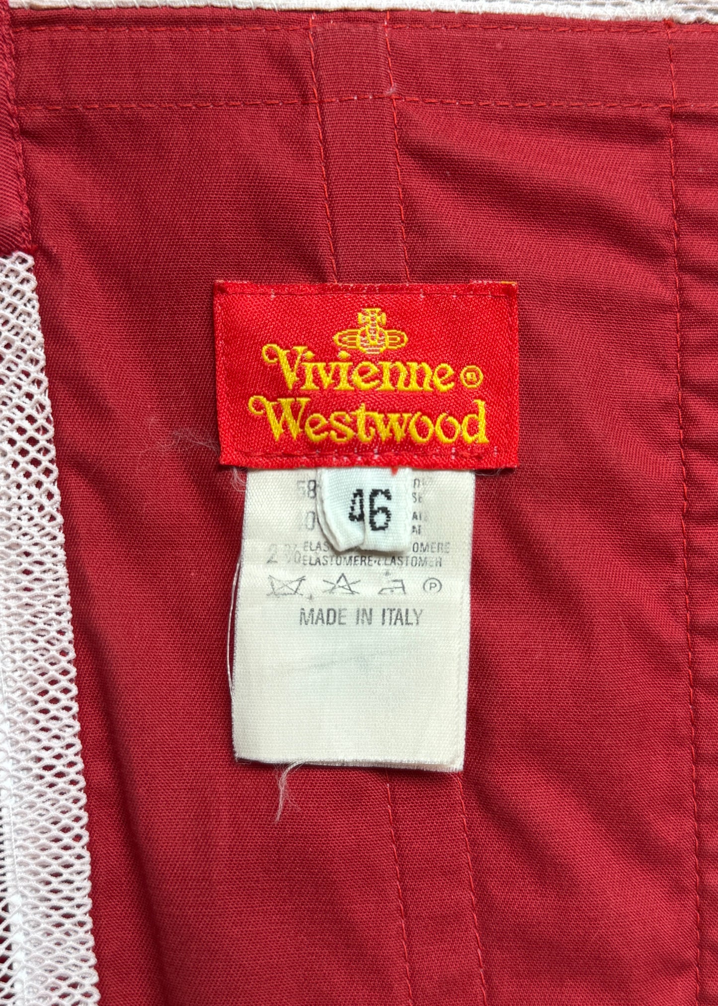 Vivienne Westwood Red Corseted Bow Dress