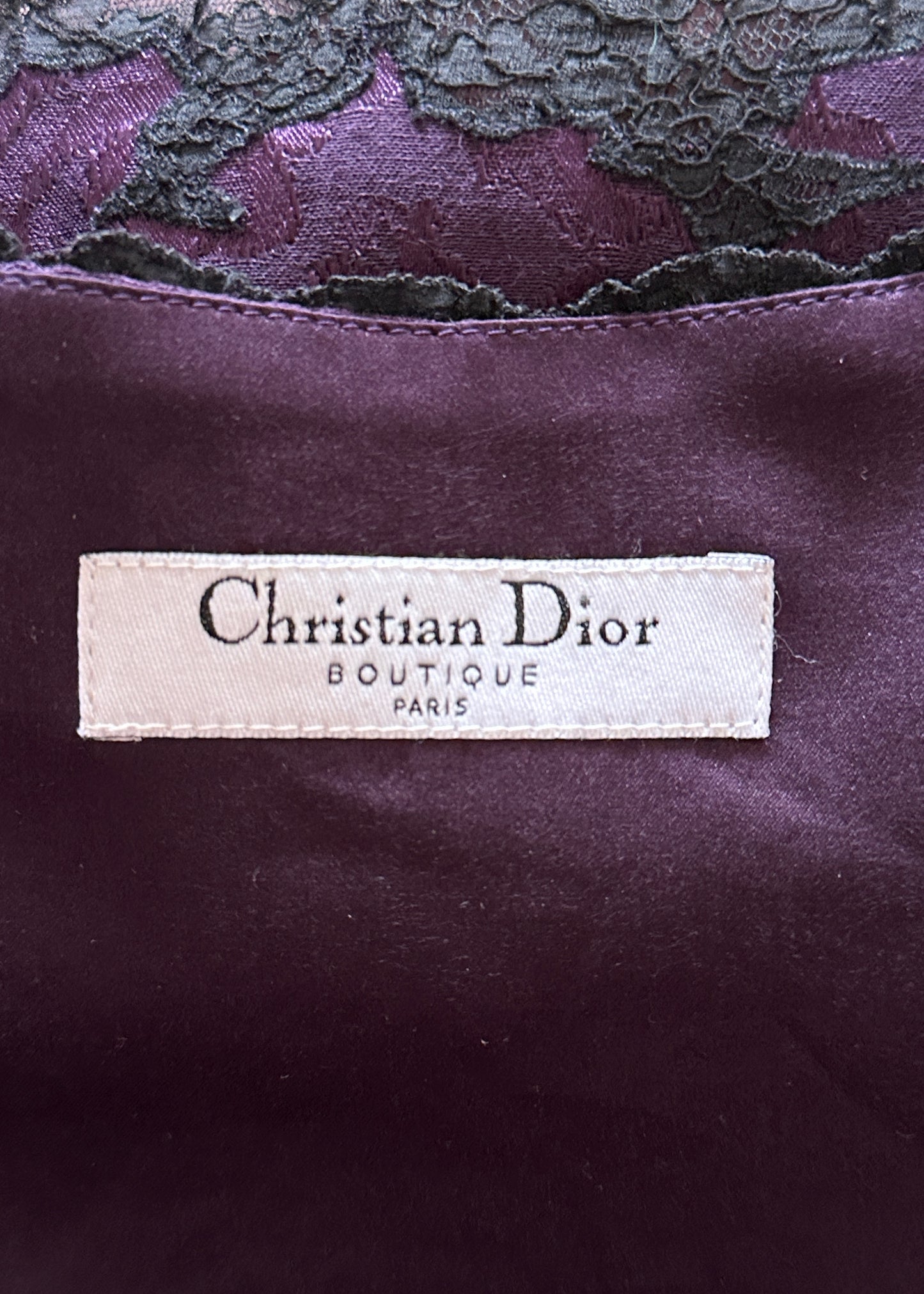 Dior Fall 1998 Purple Silk Brocade and Lace Skirt & Jacket Set