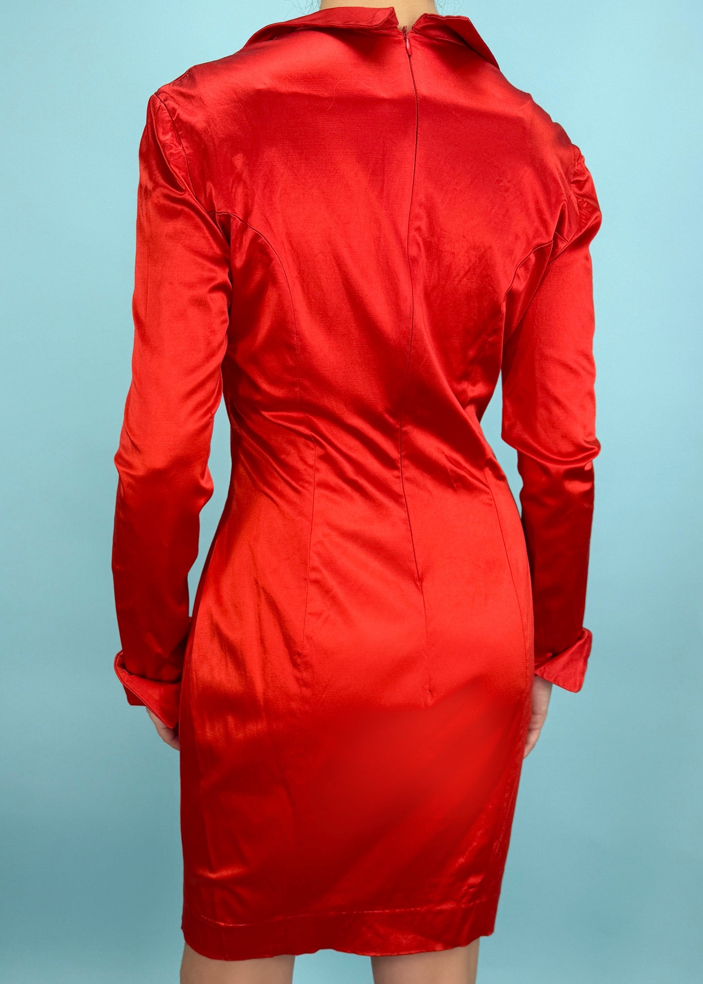 Vivienne Westwood Red Corseted Bow Dress