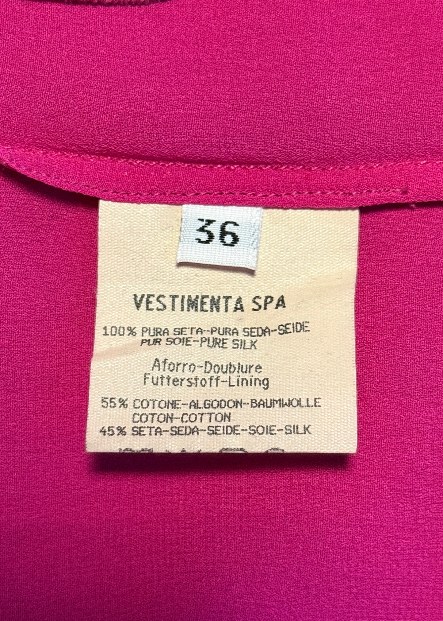 Emanuel Ungaro Red & Pink Silk Chiffon Gown