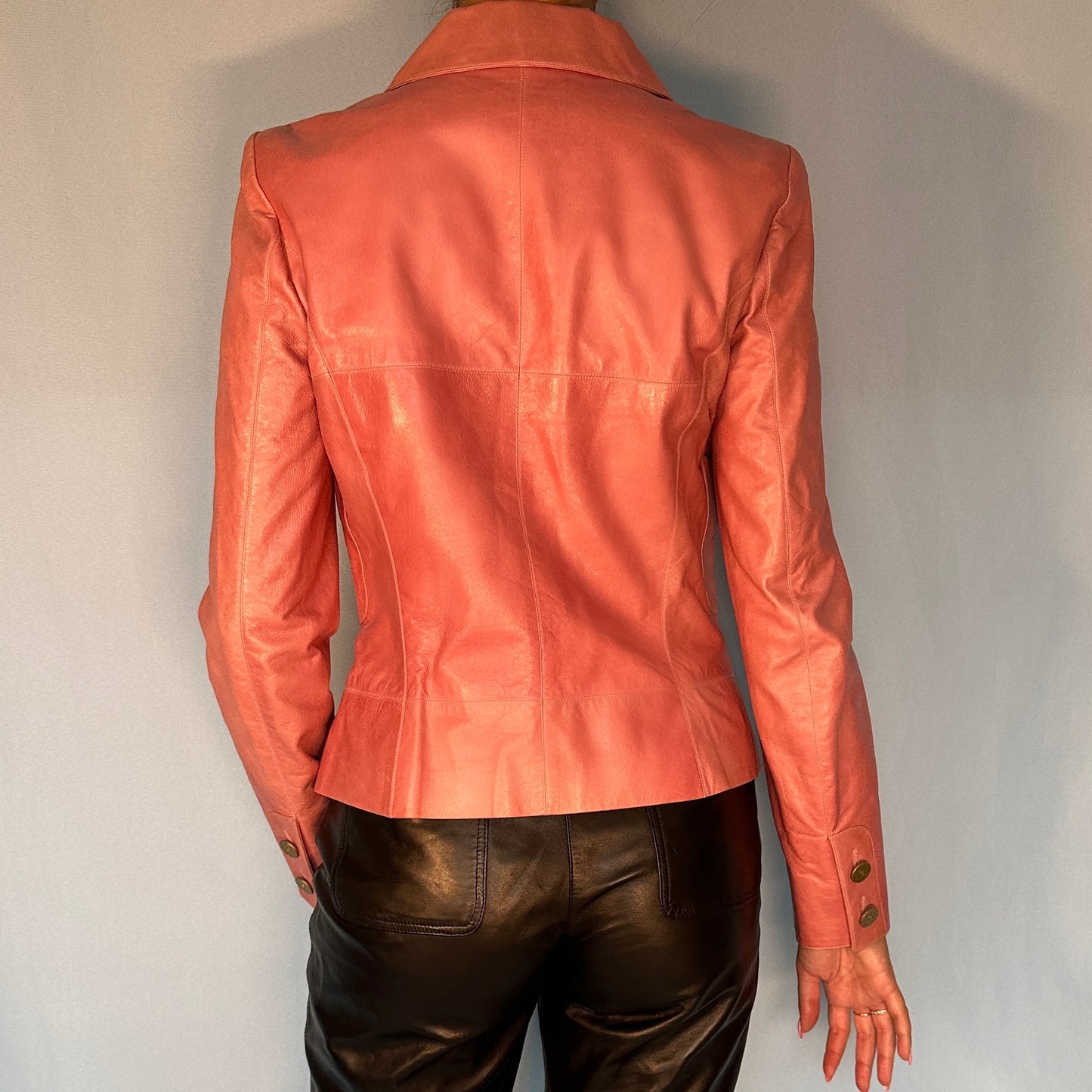 Chanel Spring 2001 Pink Leather Jacket