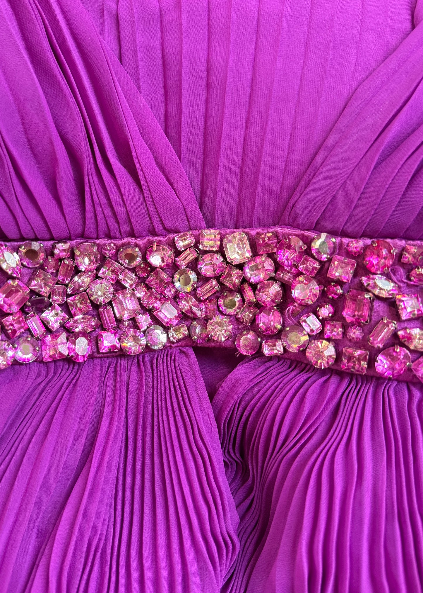 Gucci Fall 2006 Purple Crystal Embellished Pleated Gown