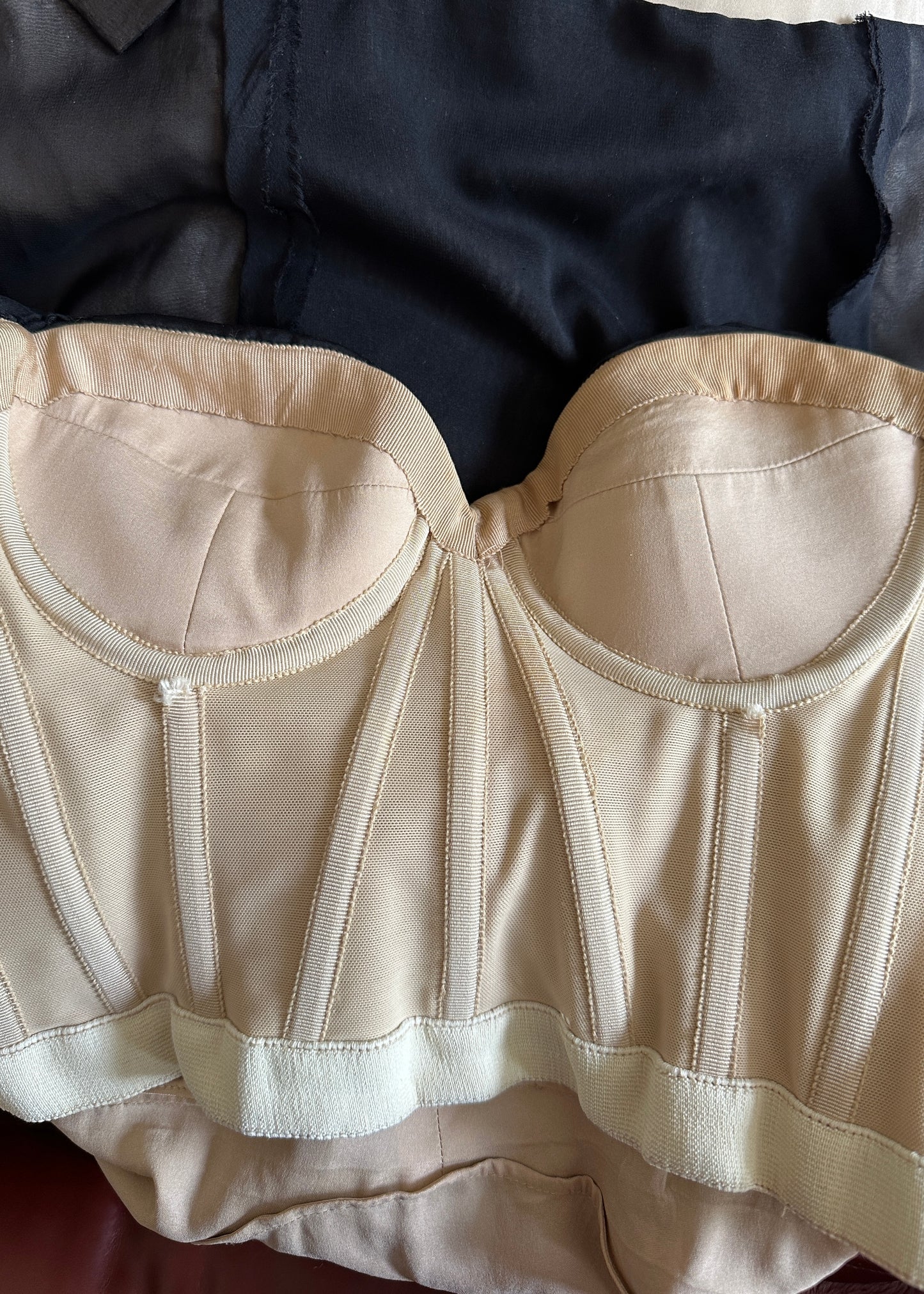 Zac Posen Pre-Fall 2011 Runway Black Silk Chiffon Corseted Dress