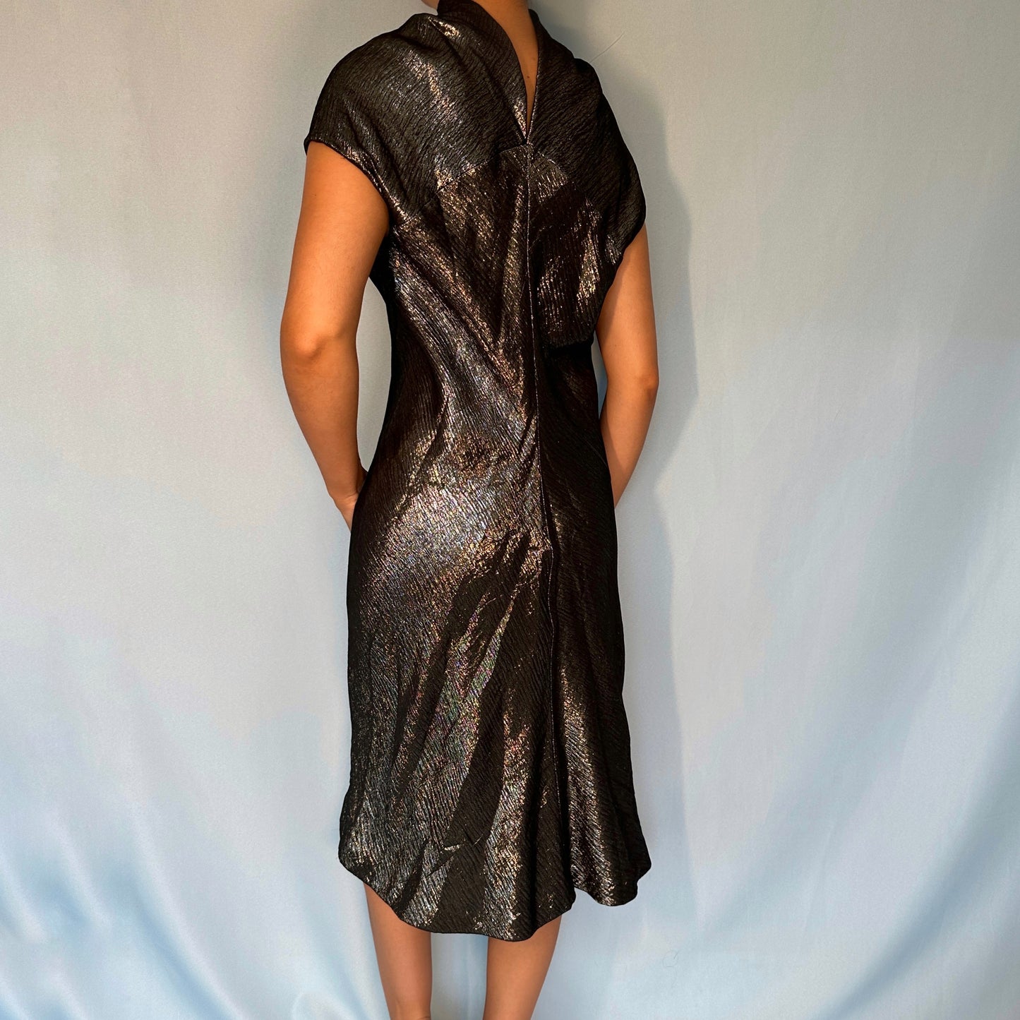 Hermes by Jean Paul Gaultier Fall 2007 Metallic Dress