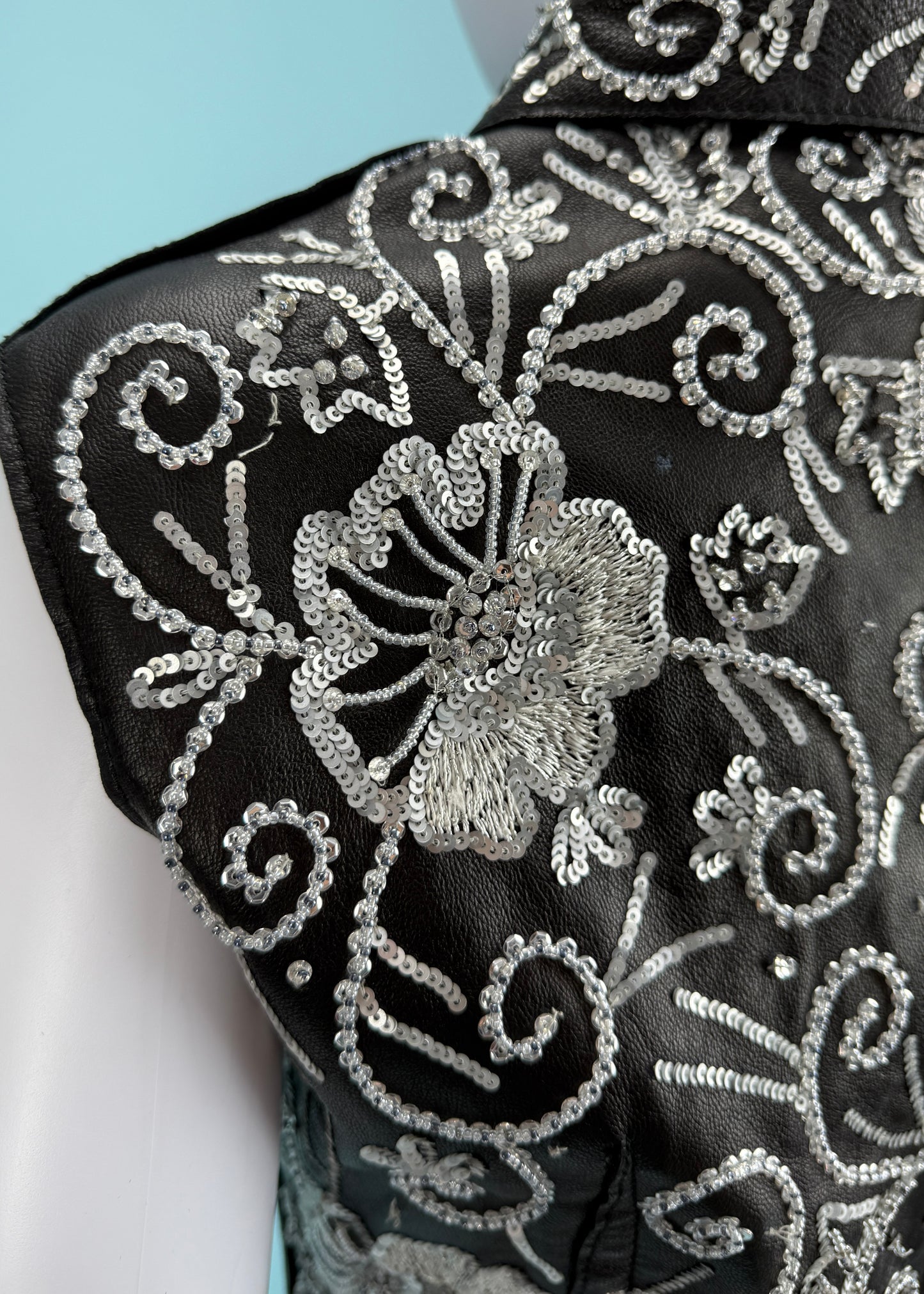 Dolce & Gabbana Fall 1999 Embellished Leather Vest Jacket