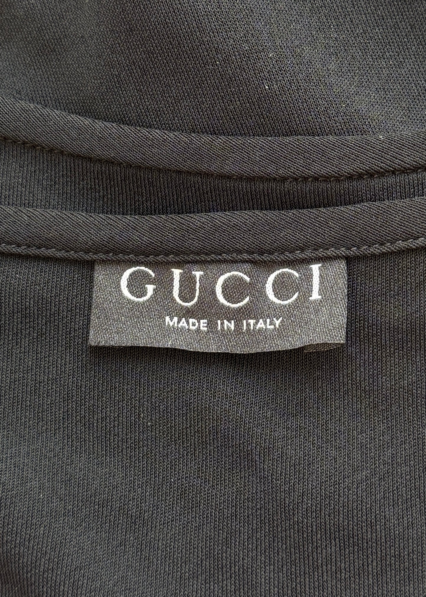 Gucci Spring 1997 Black Short Sleeve Maxi Dress