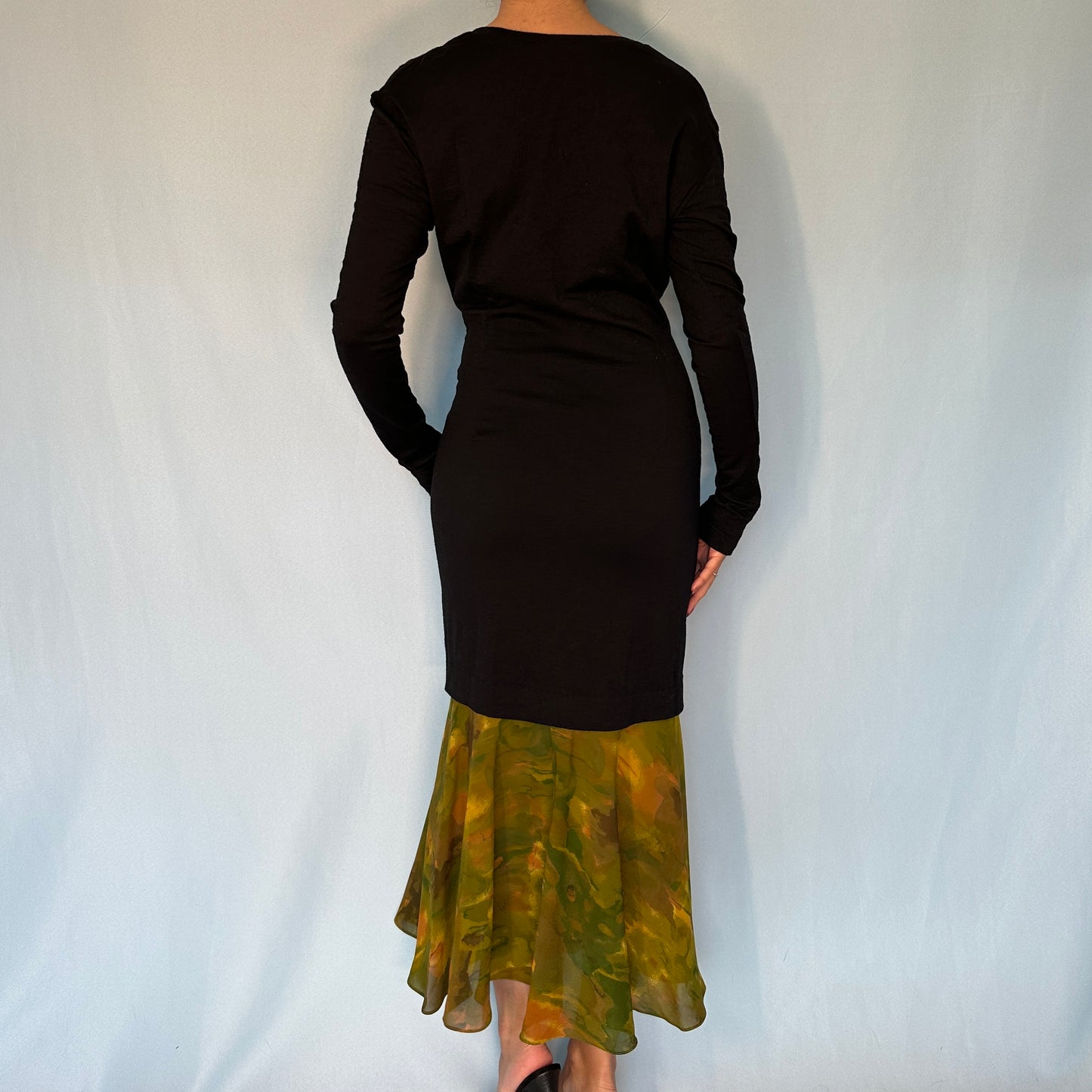 Dolce & Gabbana Chiffon Hem Dress