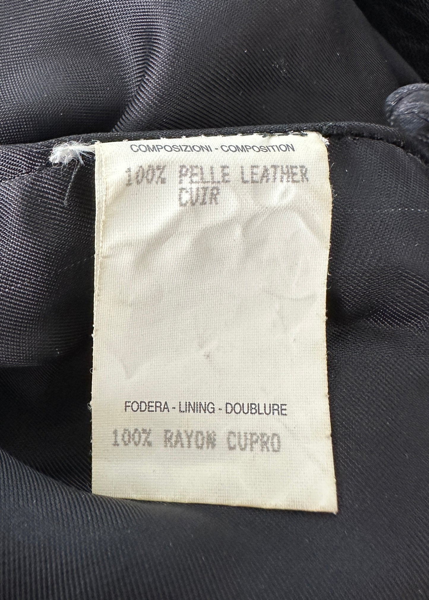Gucci Fall 1999 Runway Black Leather Flared Pants