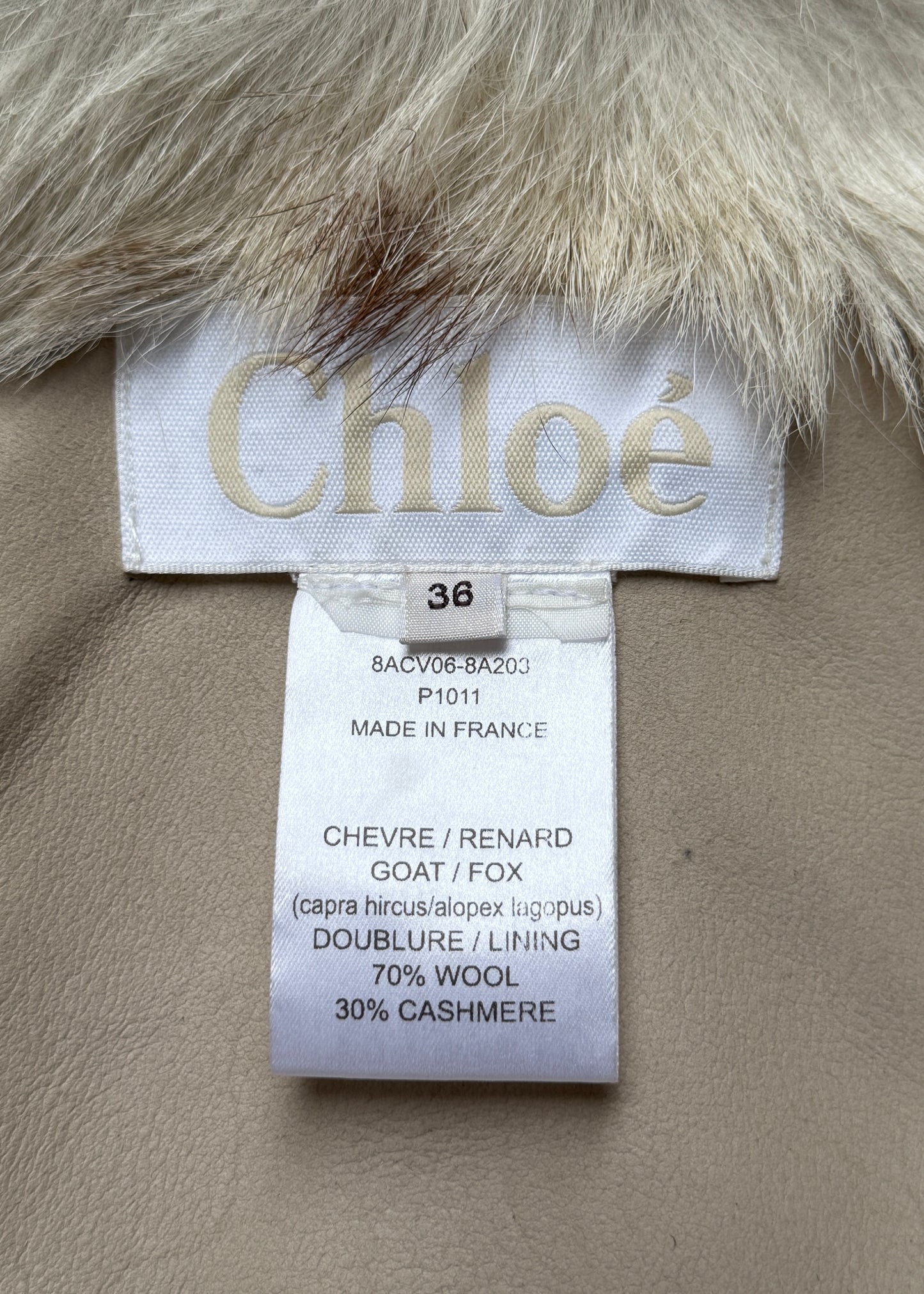 Chloe Pre-Fall 2008 Fur & Knit Sleeve Jacket