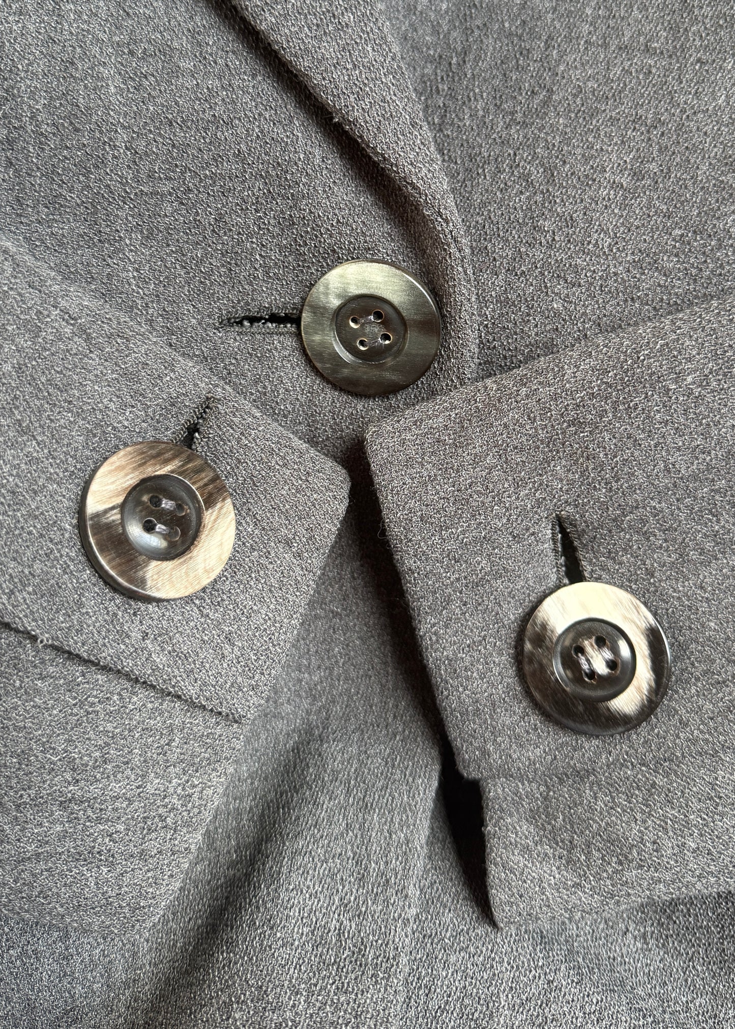 Yves Saint Laurent Haute Couture 1980s Grey Skirt Suit