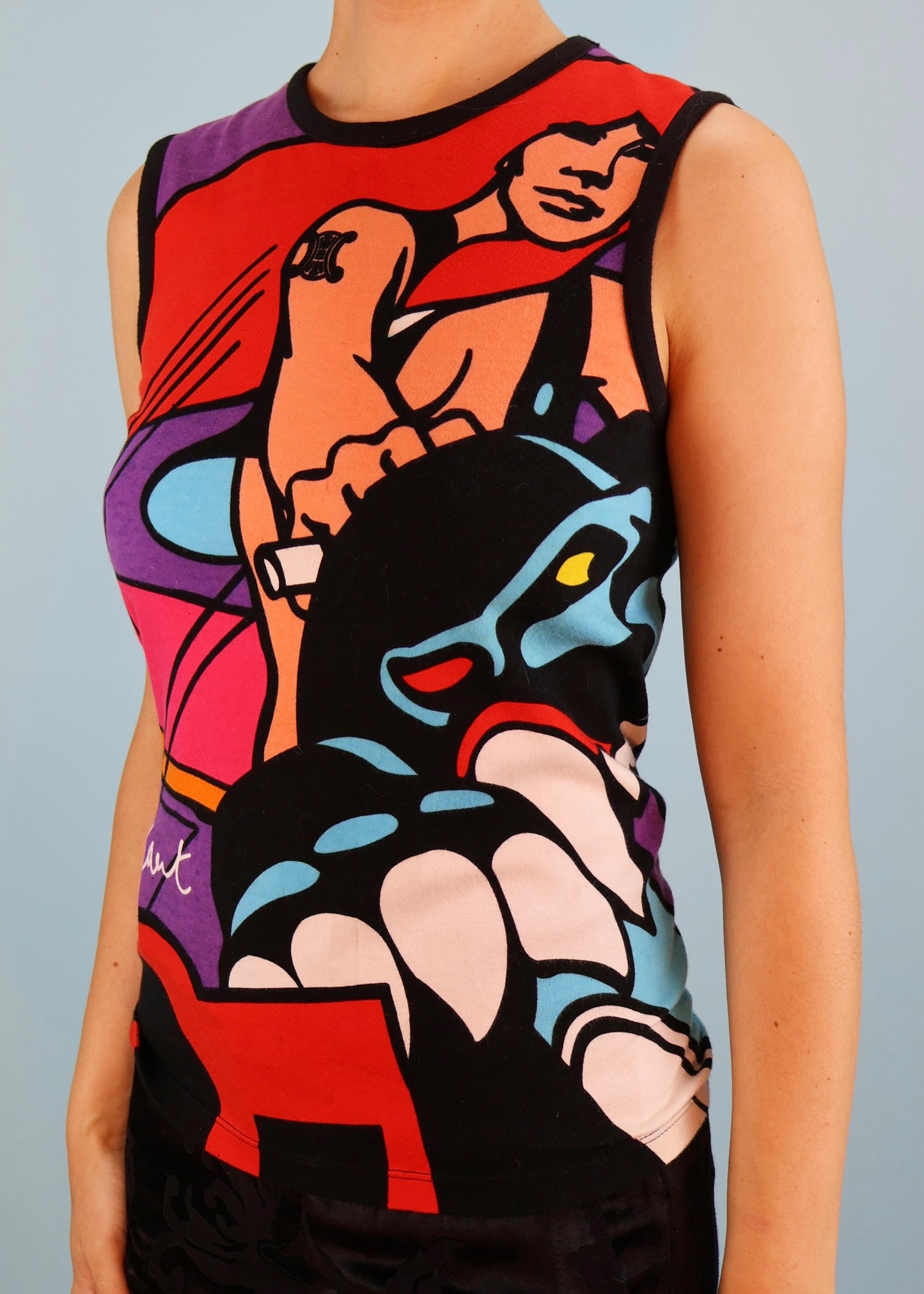Celine 2004 Guy Peellaert Cartoon Tank Top