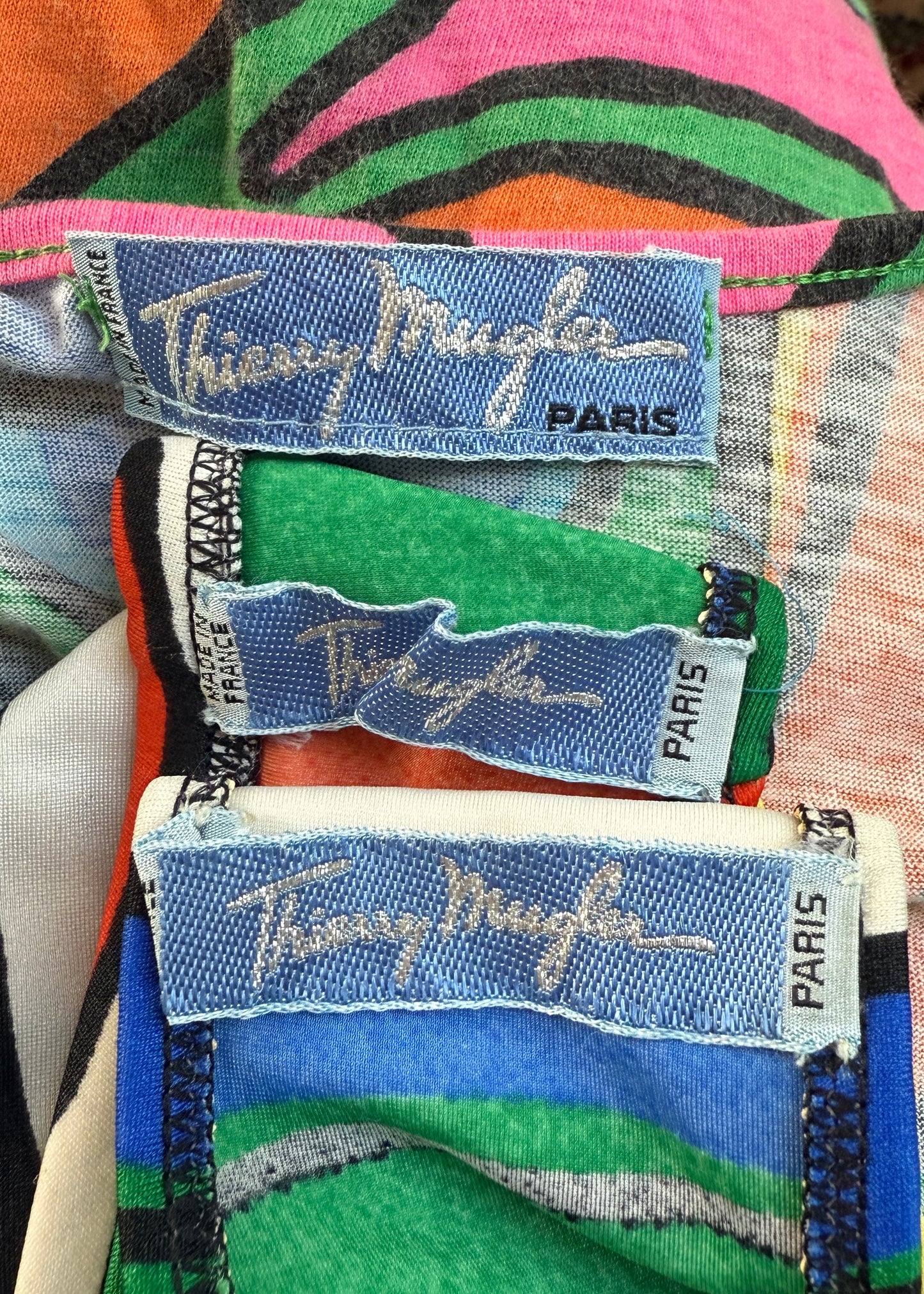 Thierry Mugler Spring 1985 Runway Mini Skirt Bikini Set & Tank Top