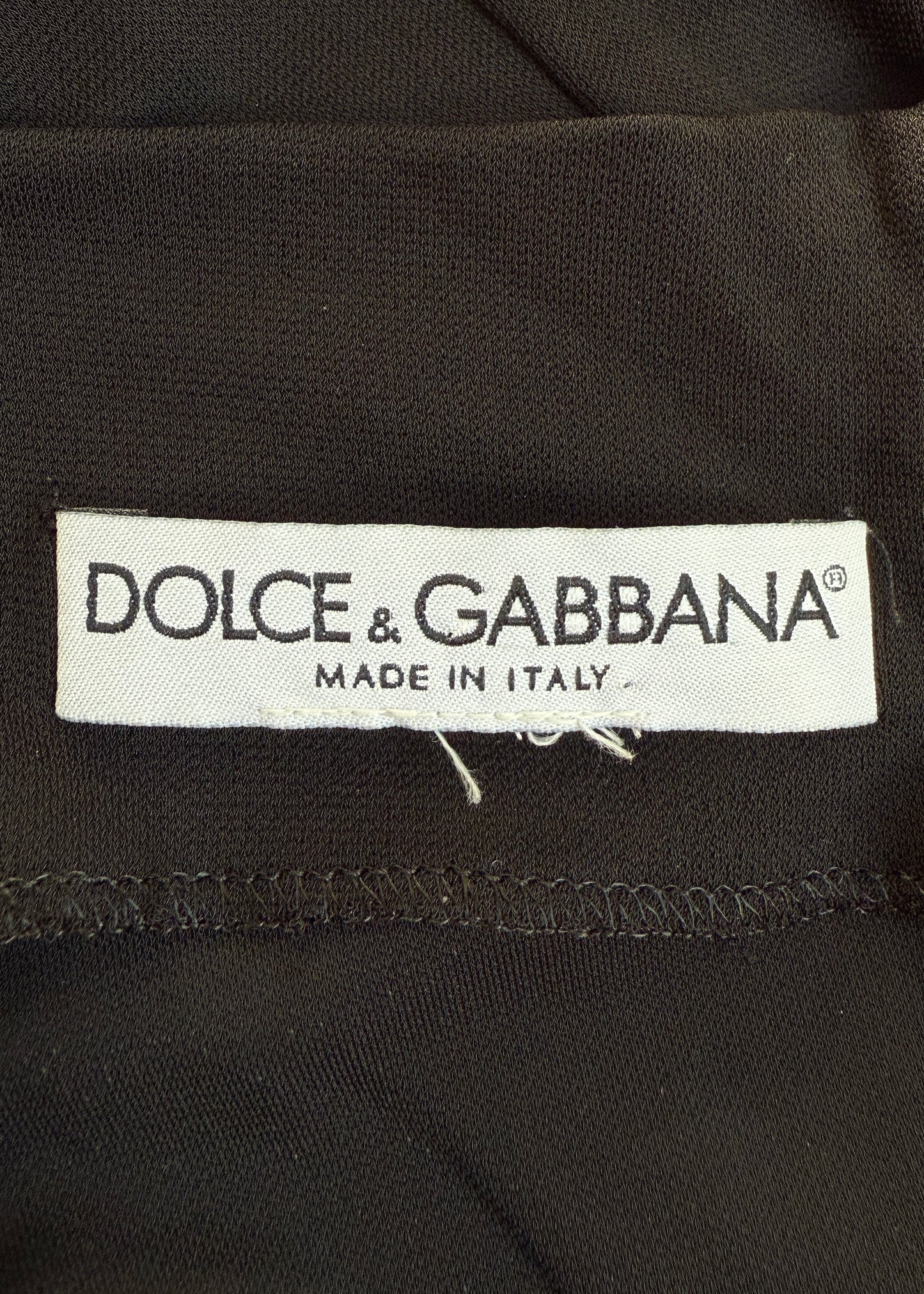 Dolce & Gabbana Black Built in Bra Maxi Dress