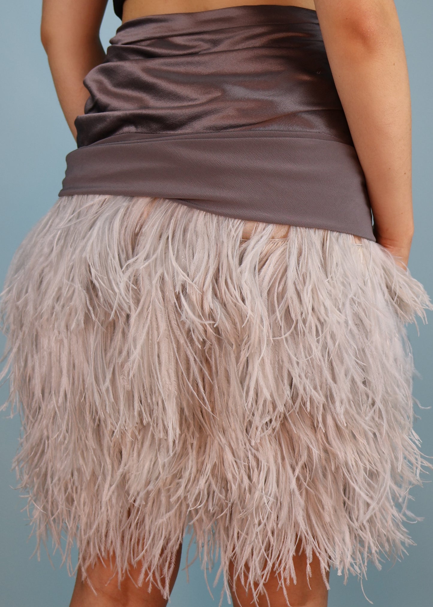 Alexander McQueen Pre-Fall 2009 Ostrich Feather Silk Skirt
