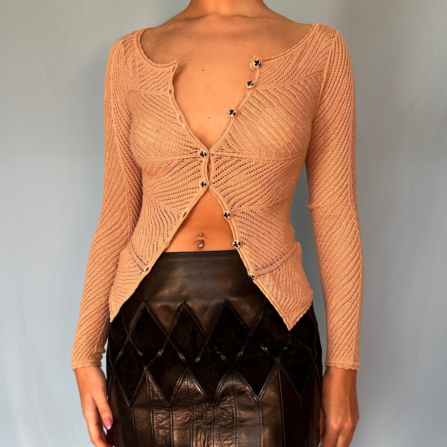 Anna Molinari Beige Cardigan