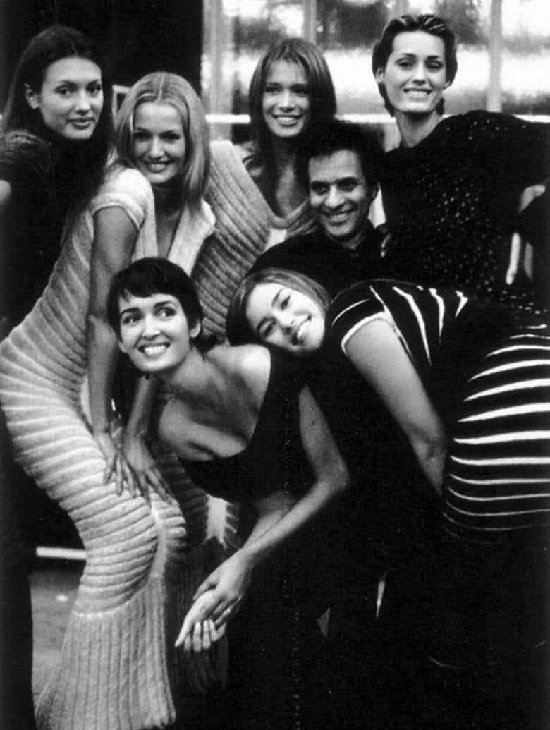 Azzedine Alaia Spring 1994 Houpette Chenille Green Dress