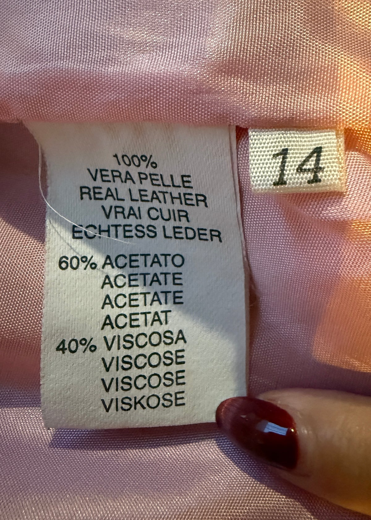 Blumarine Pink Leather Jacket