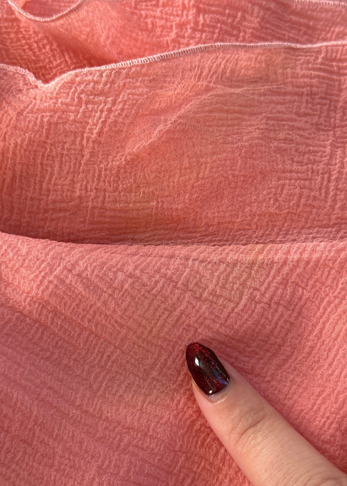 Dior Pink Silk Chiffon Asymmetric Ruffle Top