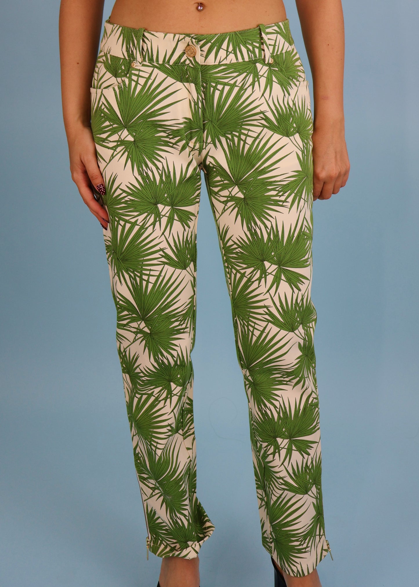 Celine Spring 2004 Tropical Print Pants