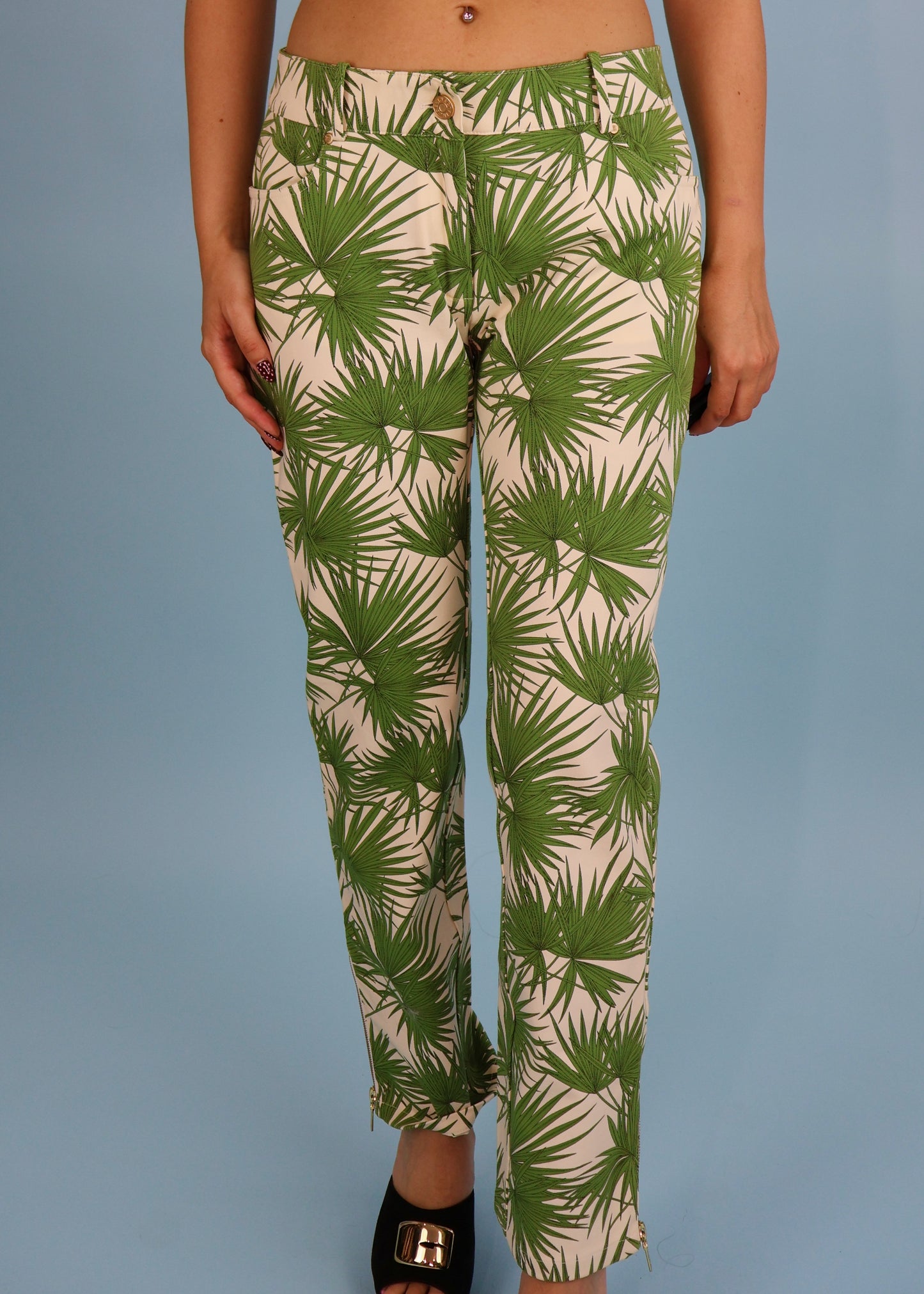 Celine Spring 2004 Tropical Print Pants