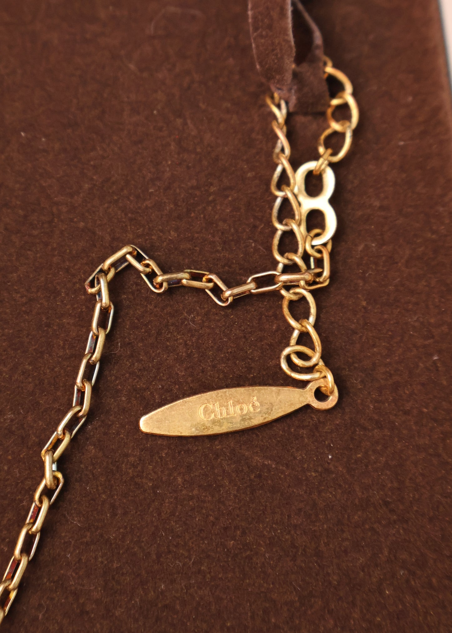 Chloé Spring 2005 Blue Enamel Drop Pendant Necklace & Earrings Set