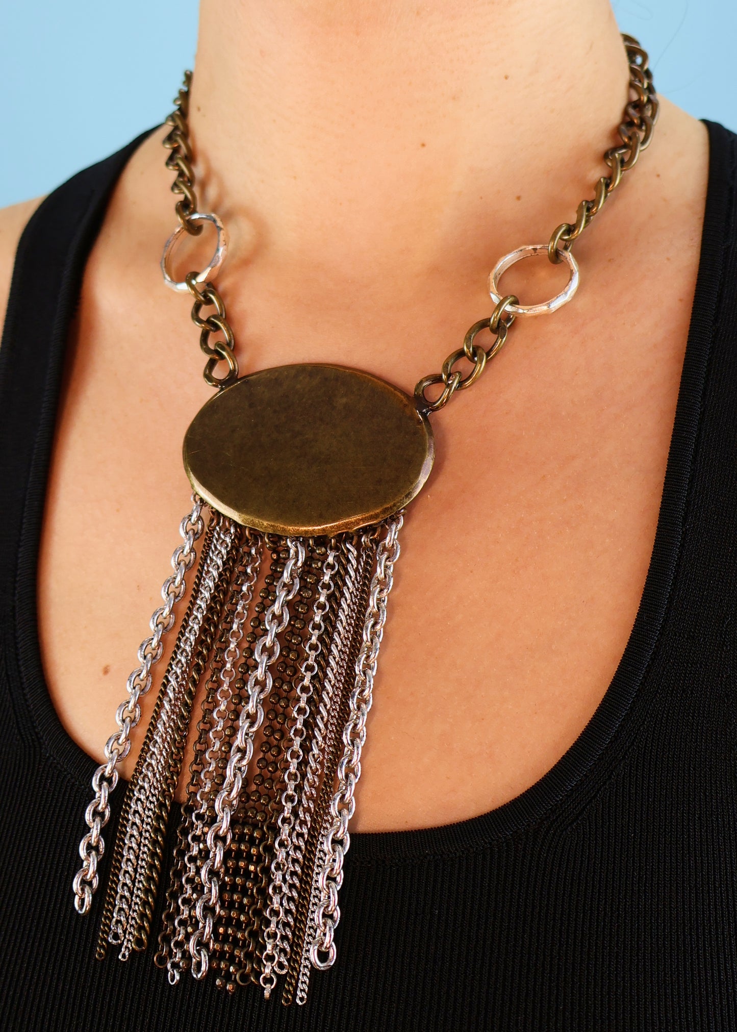 Chloé Fall 2005 Chain Fringe Pendant Necklace