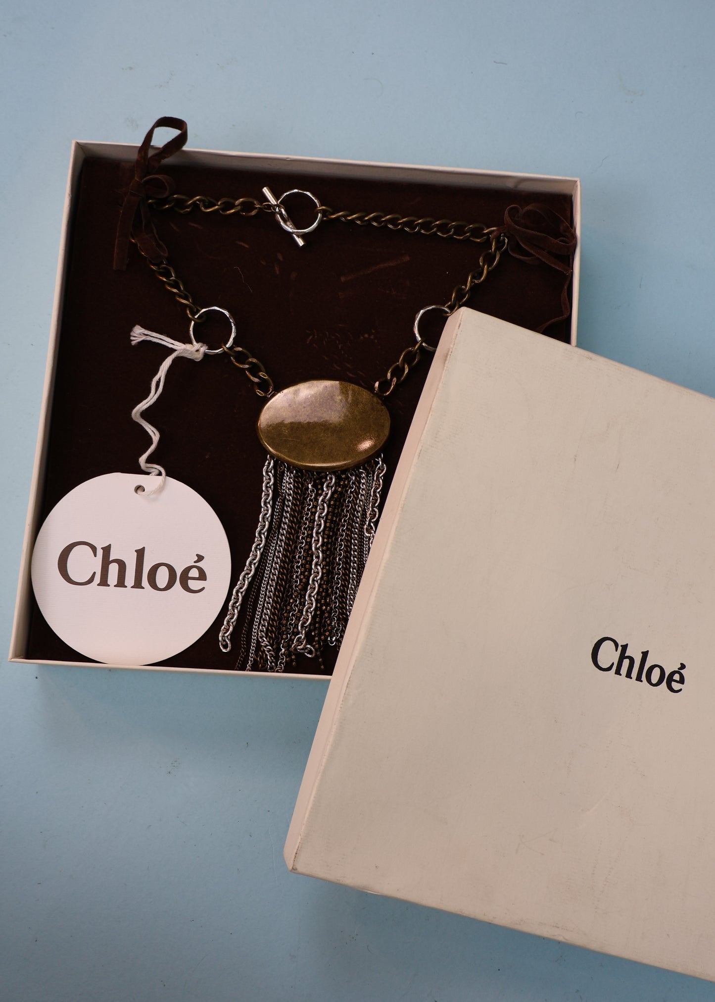 Chloé Fall 2005 Chain Fringe Pendant Necklace