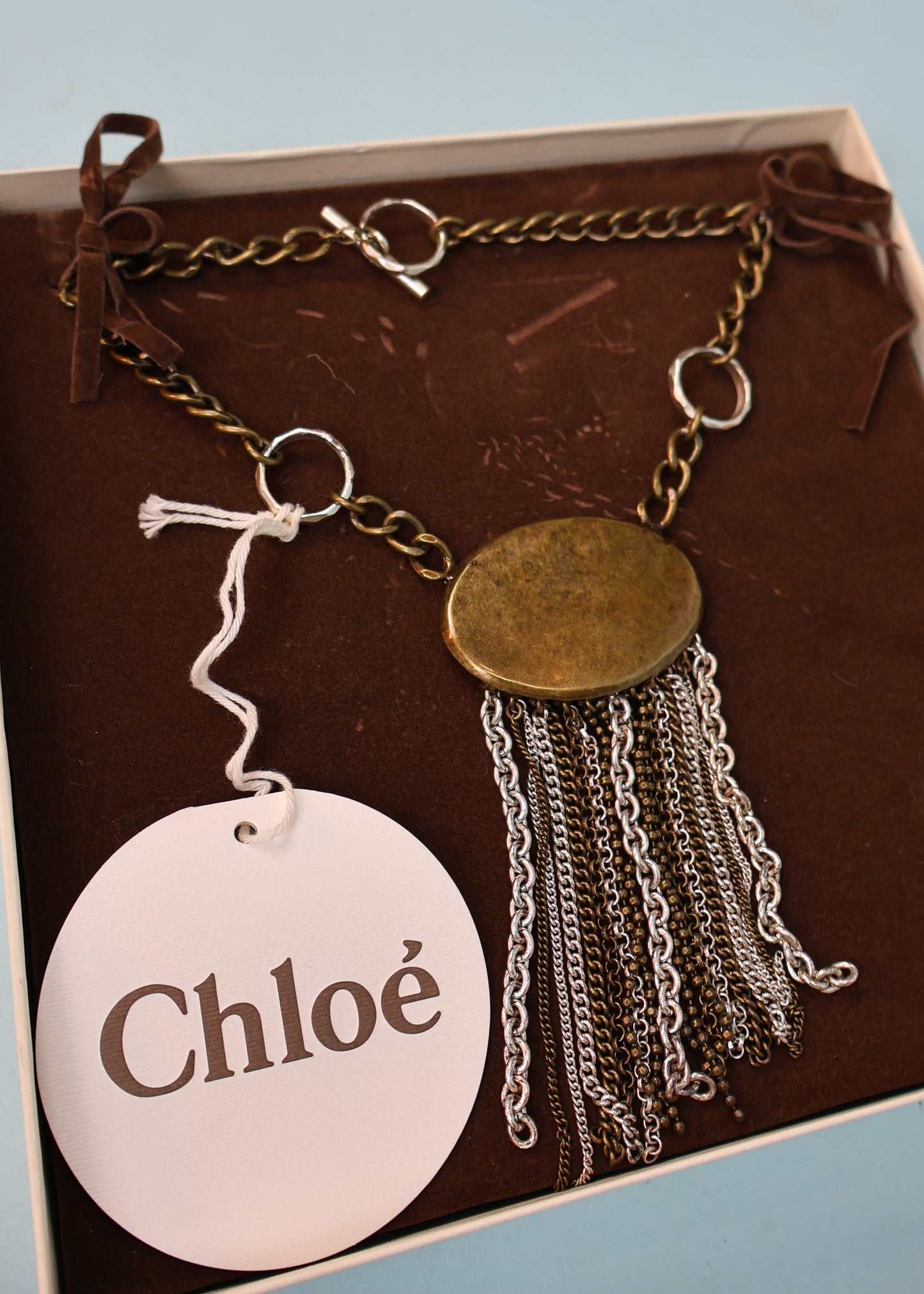 Chloé Fall 2005 Chain Fringe Pendant Necklace