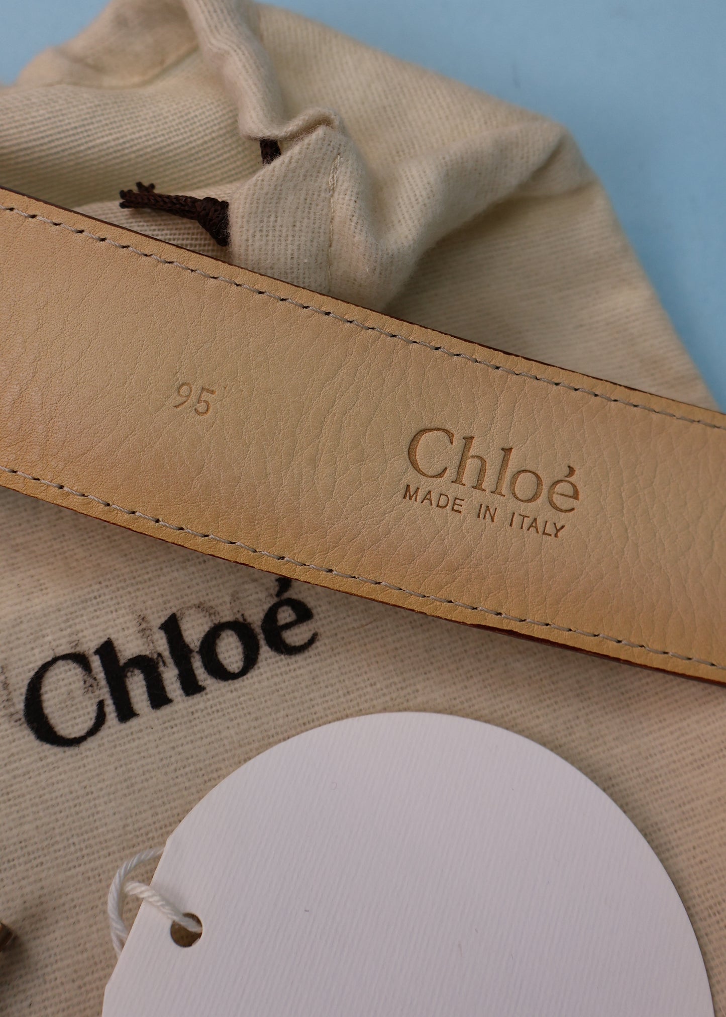 Chloé Spring 2005 Paddington Padlock & Key Leather Belt