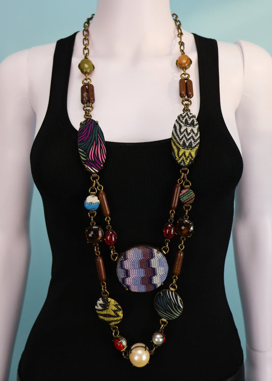 Missoni Fall 2006 Patterned Bead Double Necklace
