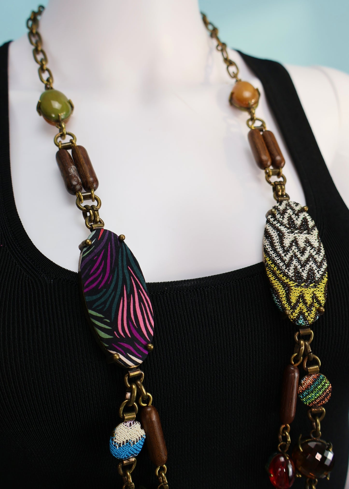 Missoni Fall 2006 Patterned Bead Double Necklace