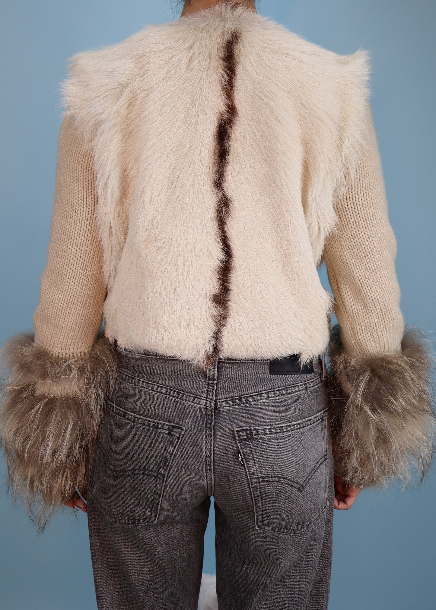 Chloe Pre-Fall 2008 Fur & Knit Sleeve Jacket