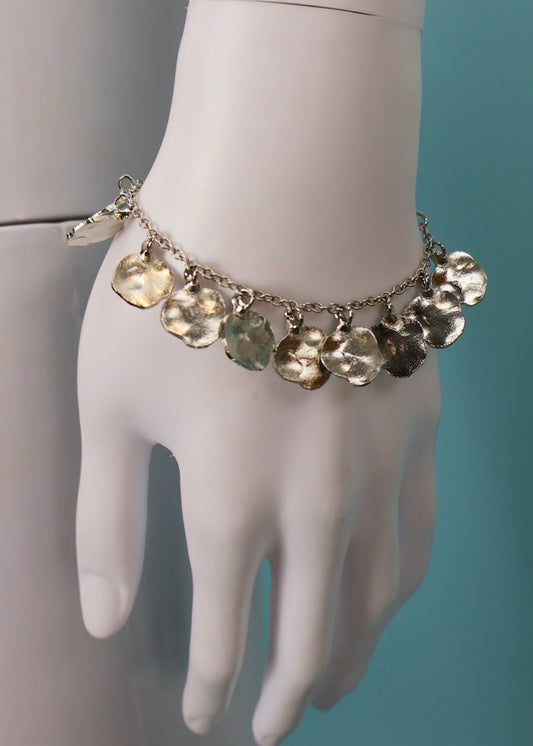 Chloé Fall 2004 Silver Hammered Discs Bracelet