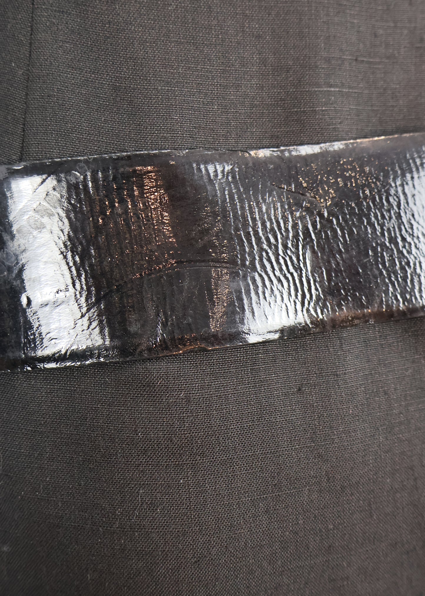 Roberto Cavalli Crystal Embellished Buckle Black Leather Belt