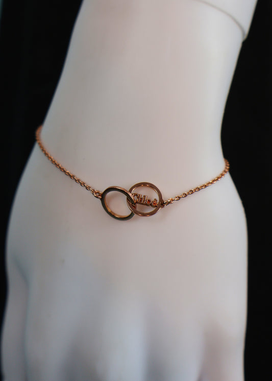 Chloé Fall 2010 Rose Gold Linked Rings Bracelet