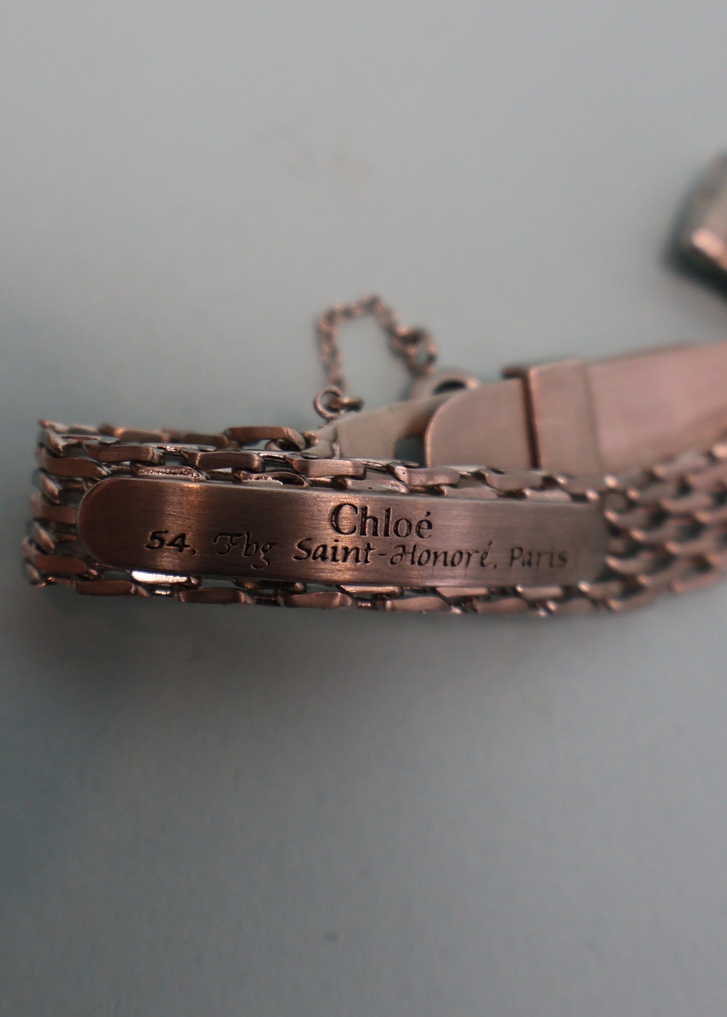 Chloé Spring 2007 Silver Chain Paddington Padlock Bracelet