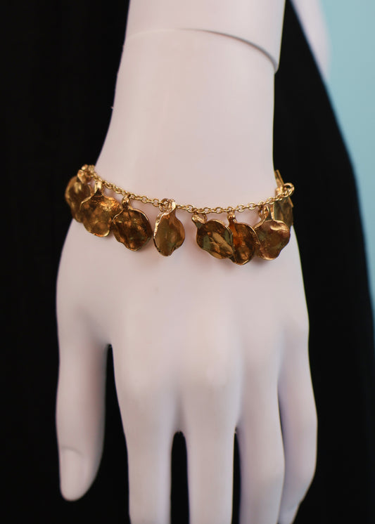 Chloé Fall 2004 Gold Hammered Discs Bracelet