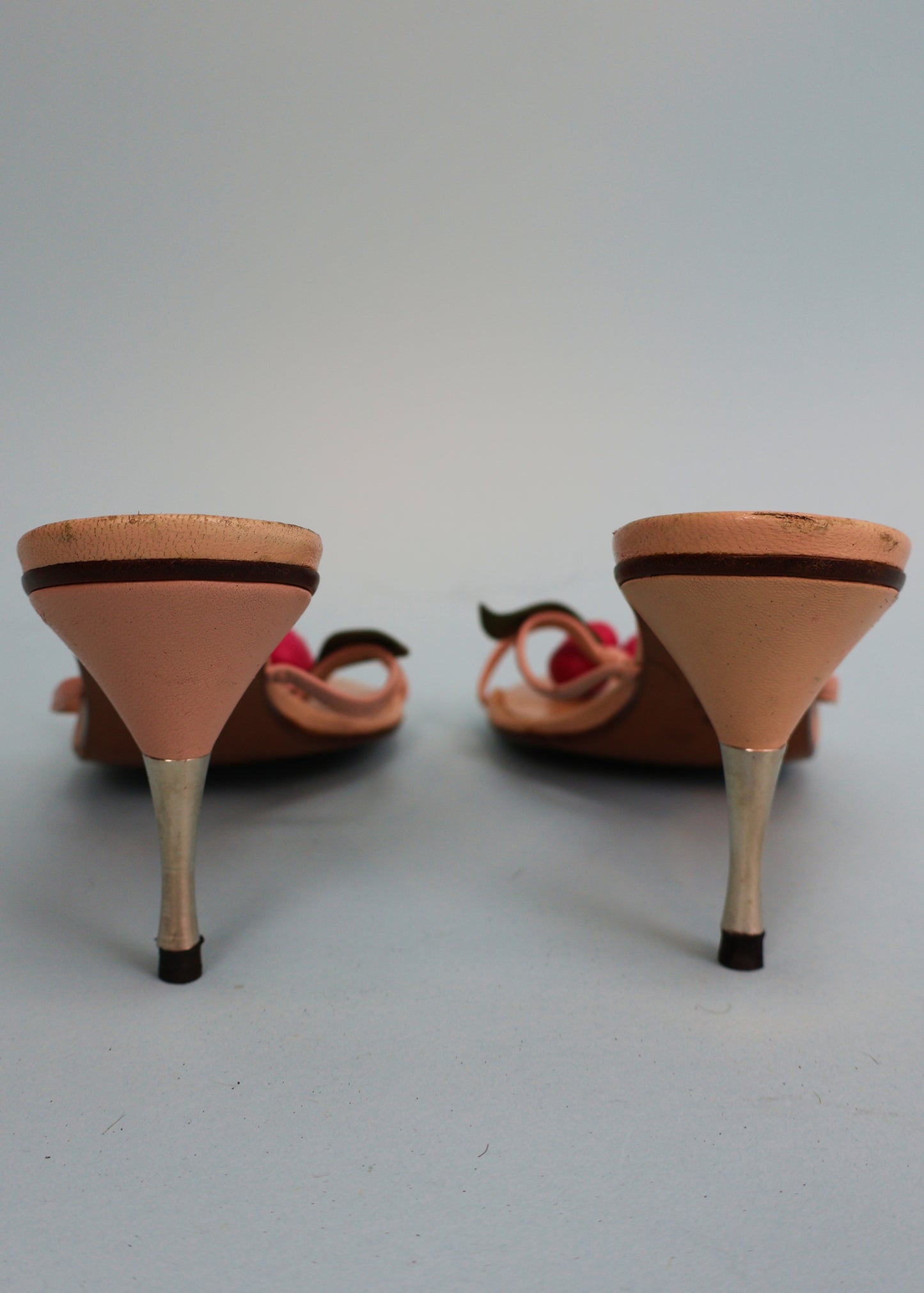 Alexander McQueen Spring 2003 Leather Cherry Charm Heels