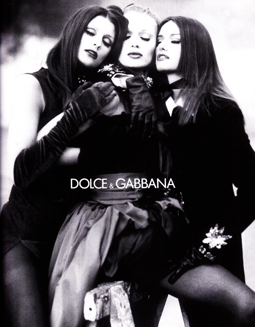 Dolce & Gabbana Fall 1992 Runway Red Satin Tulle Skirt